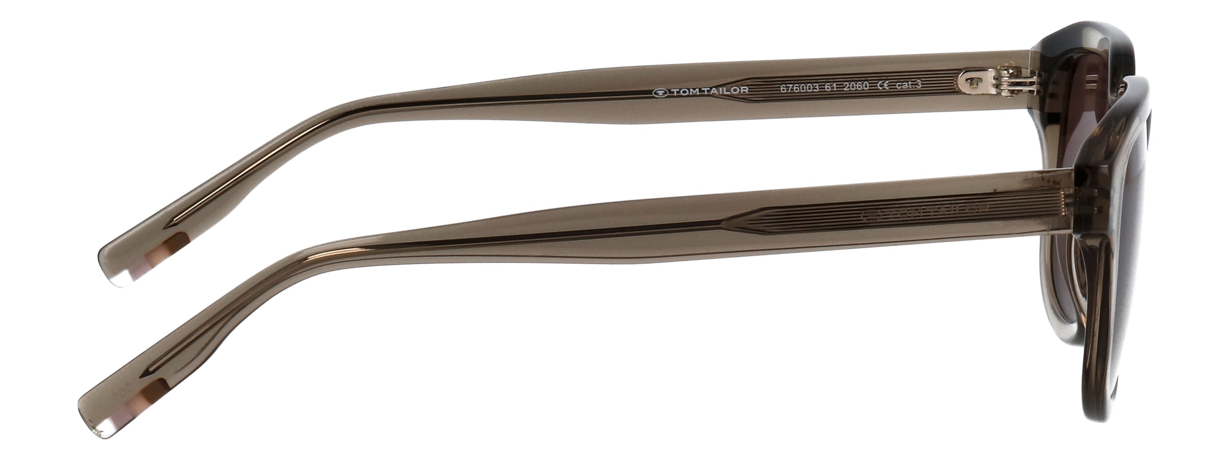 TOM TAILOR Sonnenbrille »Modell 676003« Form Karree/Soft, Logoschriftzug auf Bügel, Kunststofffassung