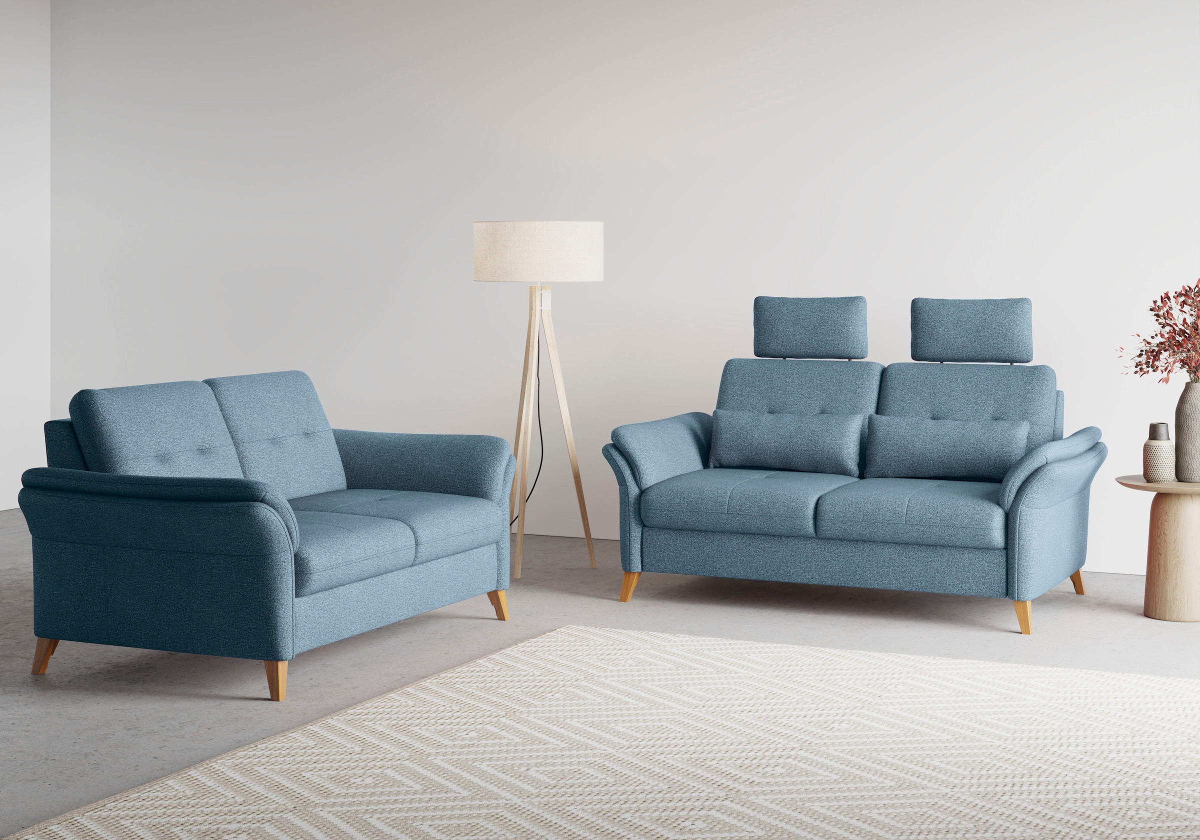sit&more 3-Sitzer »Göteborg«, inklusive Sitztiefenverstellung und Federkern