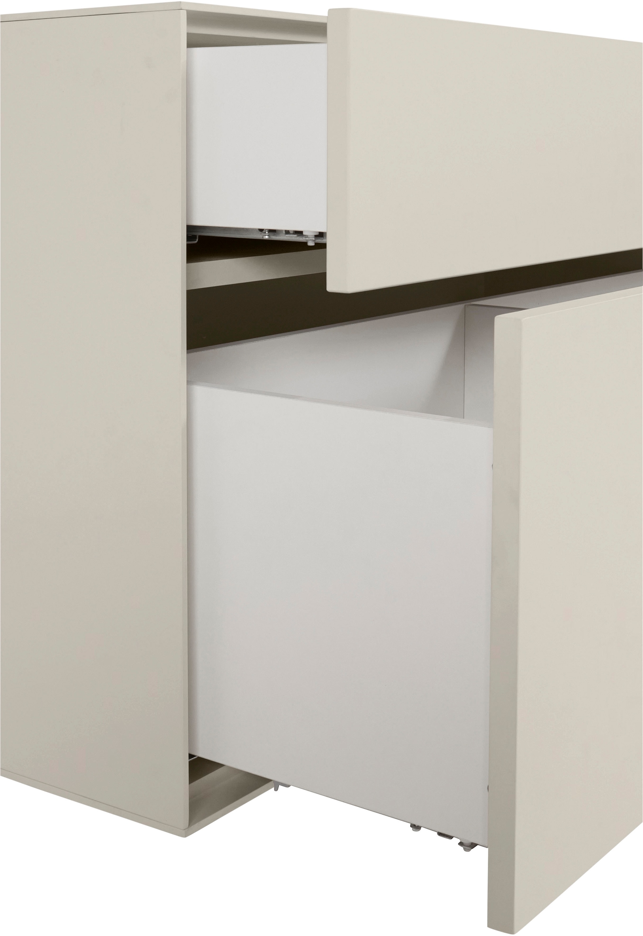 LeGer Home by Lena Gercke Lowboard »Essentials«, Breite: 112 cm, MDF lackiert, Push-to-open-Funktion