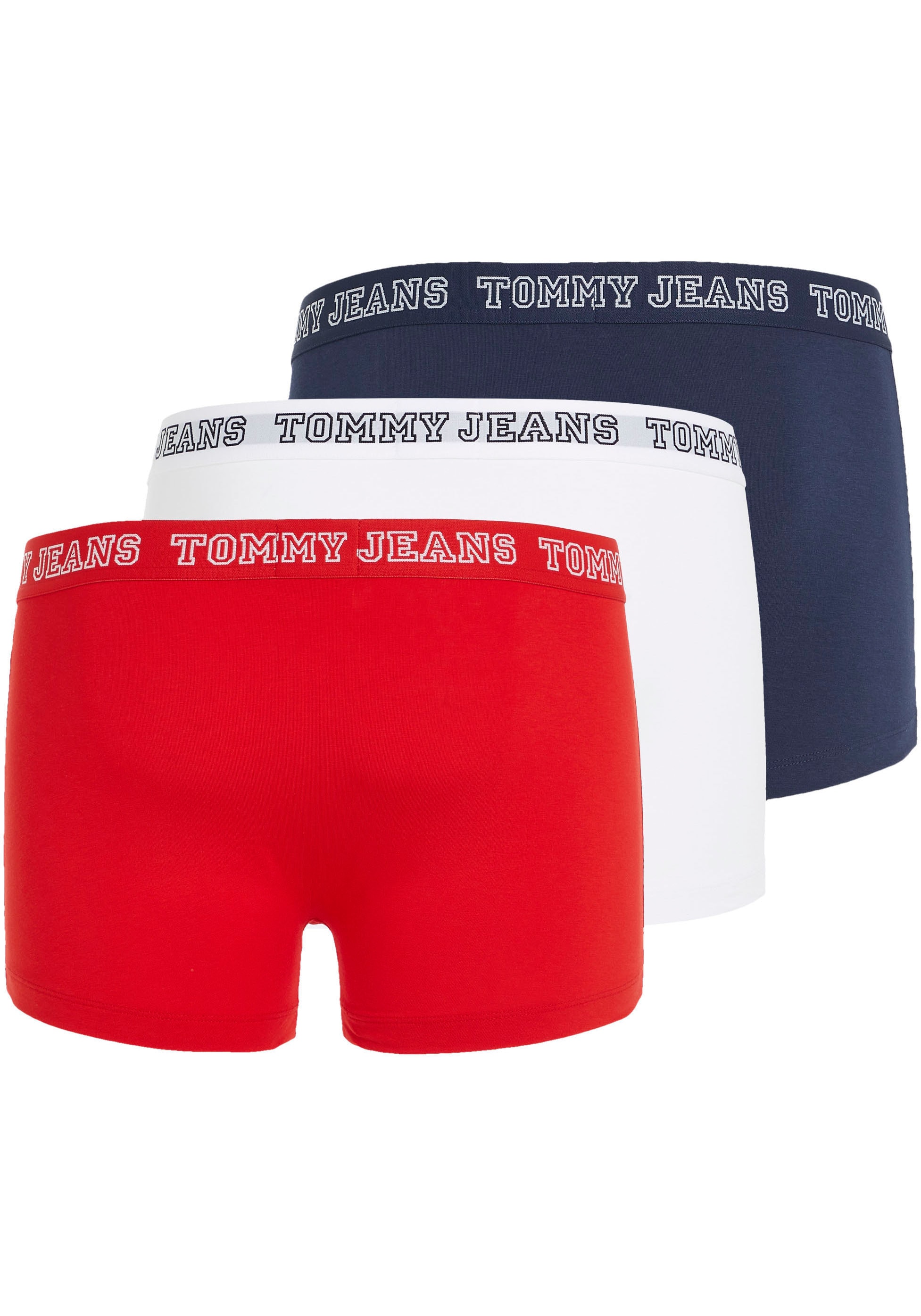 bei Trunk DTM«, Underwear TRUNK Tommy Hilfiger Logo-Elastikbund Jeans (Packung, St., 3er-Pack), 3 ♕ »3P mit Tommy