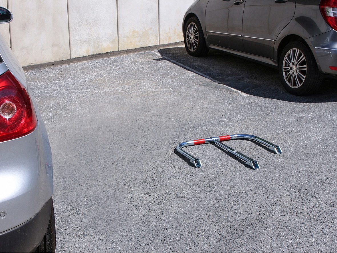 EUFAB Absperrpfosten BxH: 76x40 cm, mit Schloss