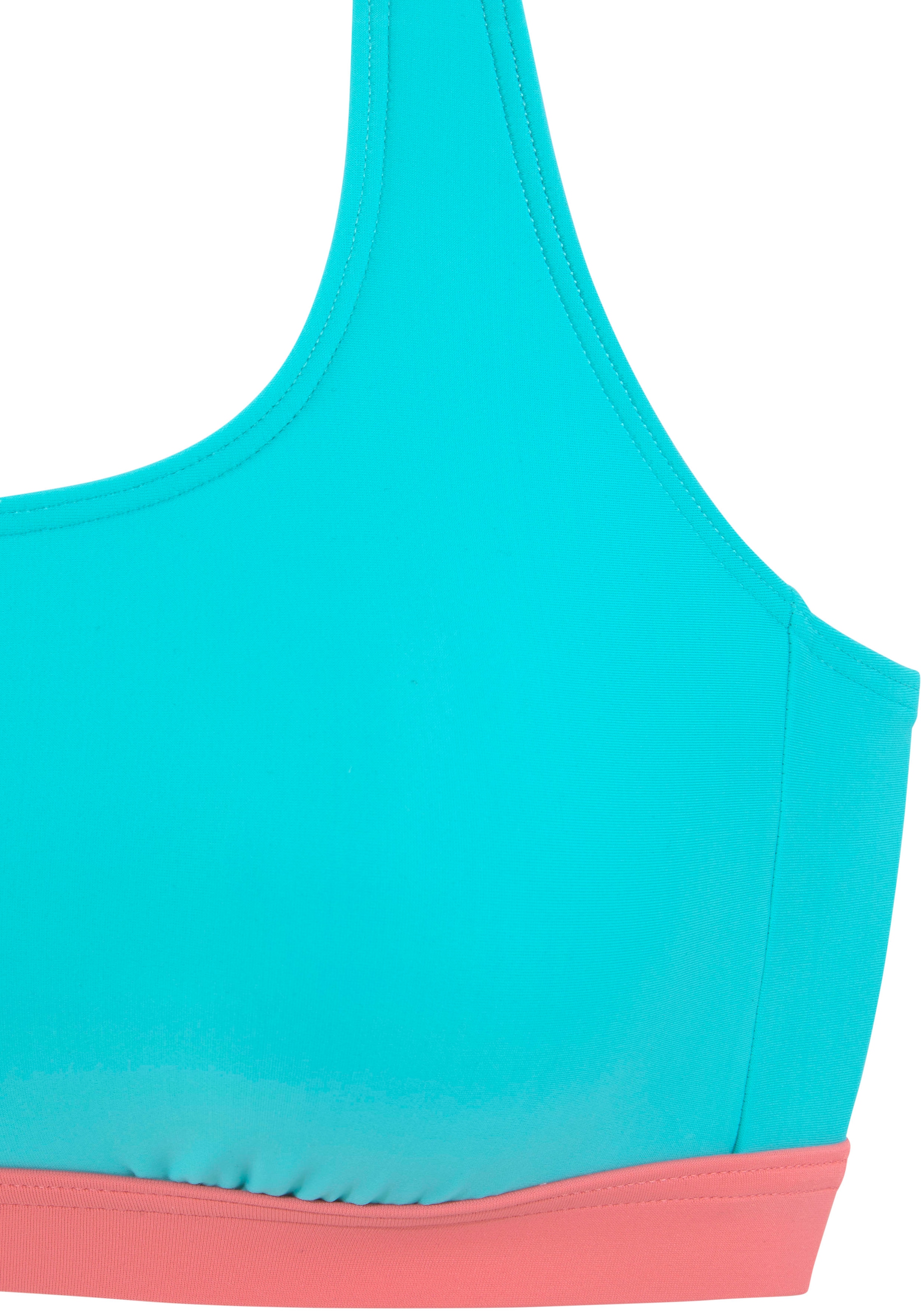 LASCANA ACTIVE bei kontrastfarbenen Details Bustier-Bikini-Top mit »Janni«,