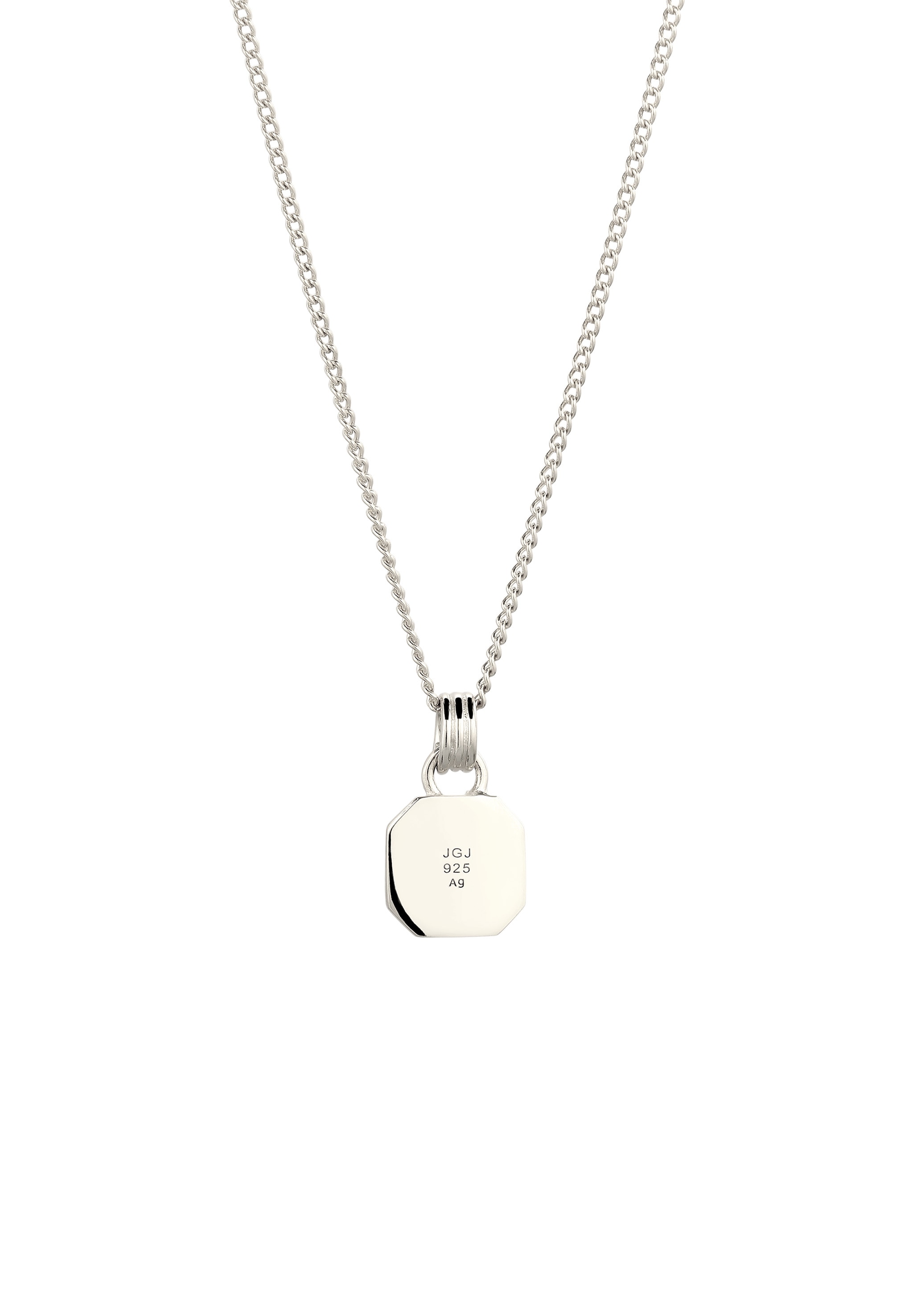 Kuzzoi Kette mit Anhänger »Halskette Anhänger Emaille Rot 925 Sterling Silber«