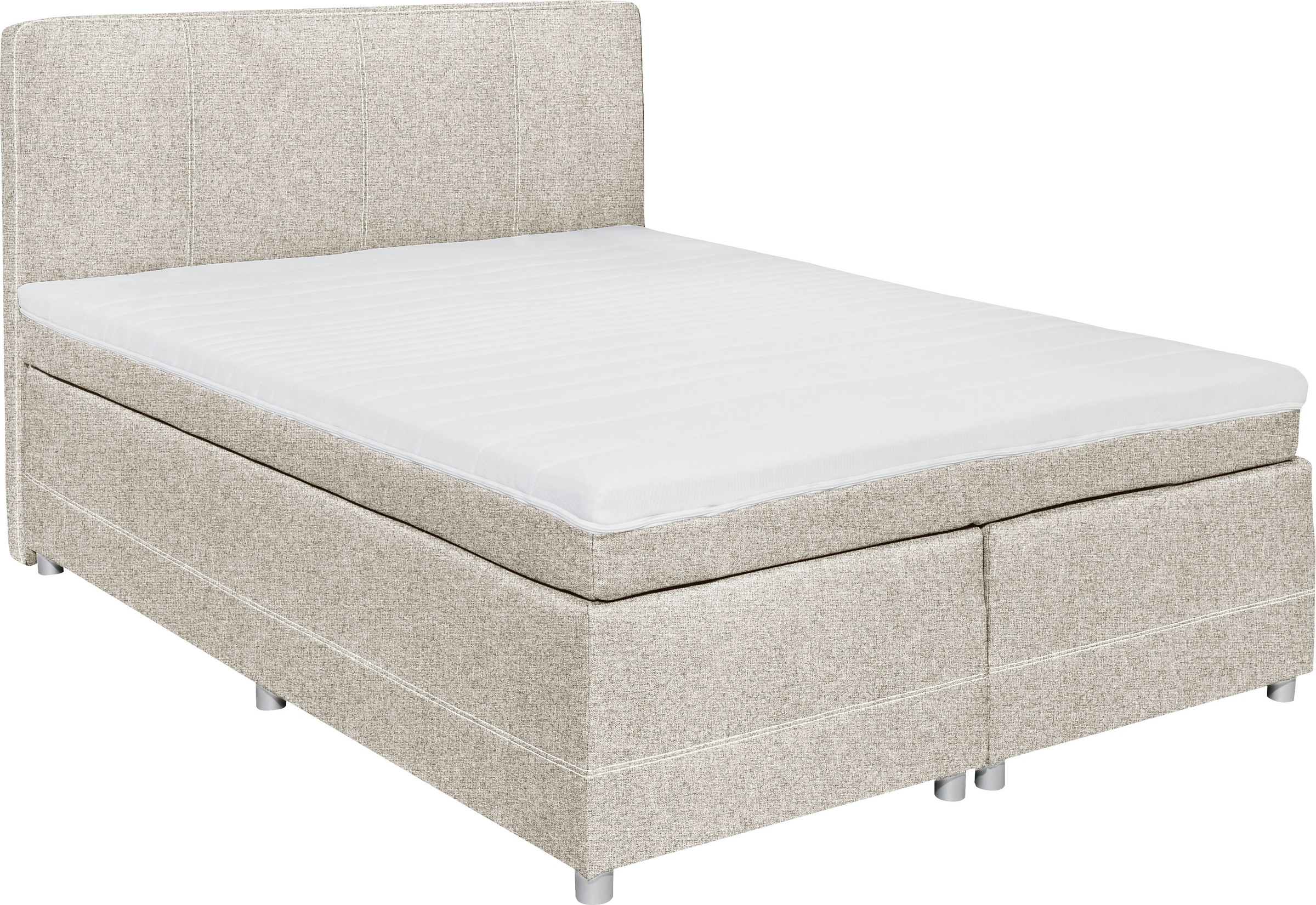 ED EXCITING DESIGN Boxspringbett »Luanda«, wahlweise mit Matratze und Topper