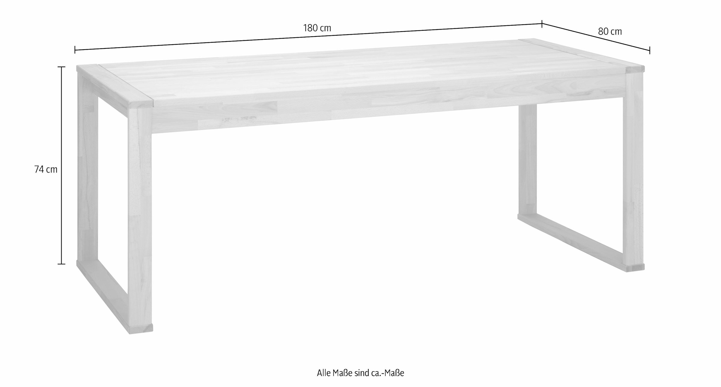 VOGL Möbelfabrik Schreibtisch »Simone«, Breite 180 cm, Made in Germany auf  Rechnung bestellen