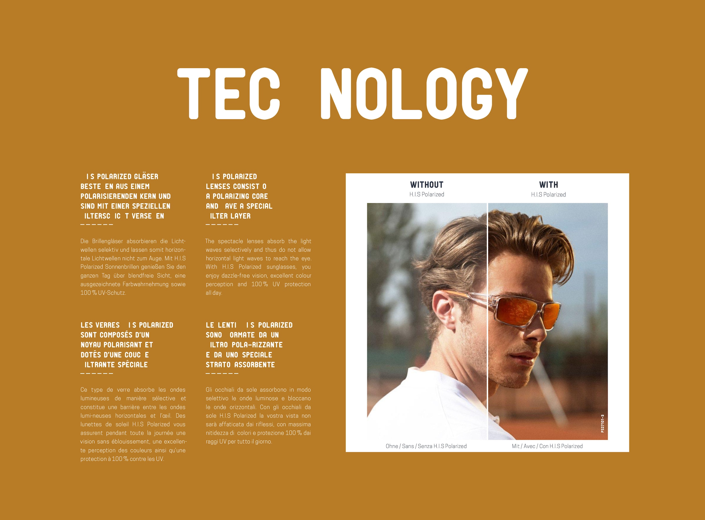 H.I.S Sonnenbrille 3 Stk. Filterkategorie 3, 100% UVA & 100% UVB Schutz, polarisierende Gläser