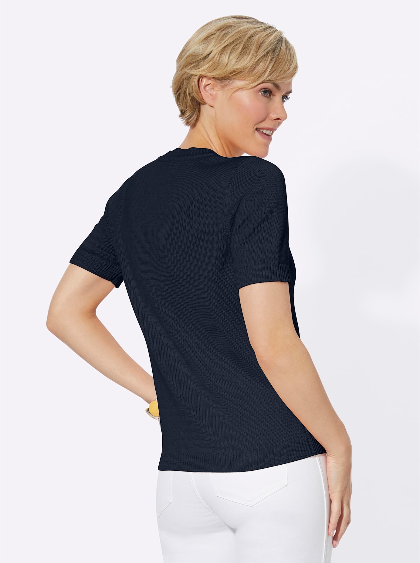 Casual Looks Kurzarmpullover »Pullover«