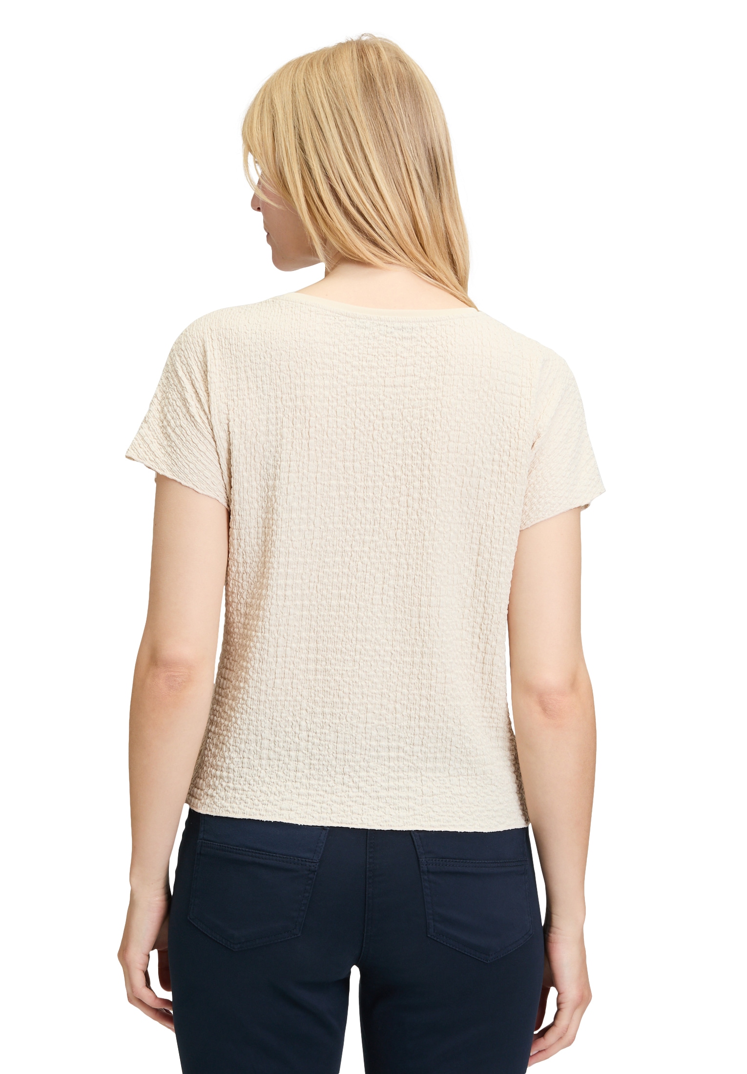 Betty Barclay Kurzarmshirt »Strukturshirt mit U-Boot-Ausschnitt«