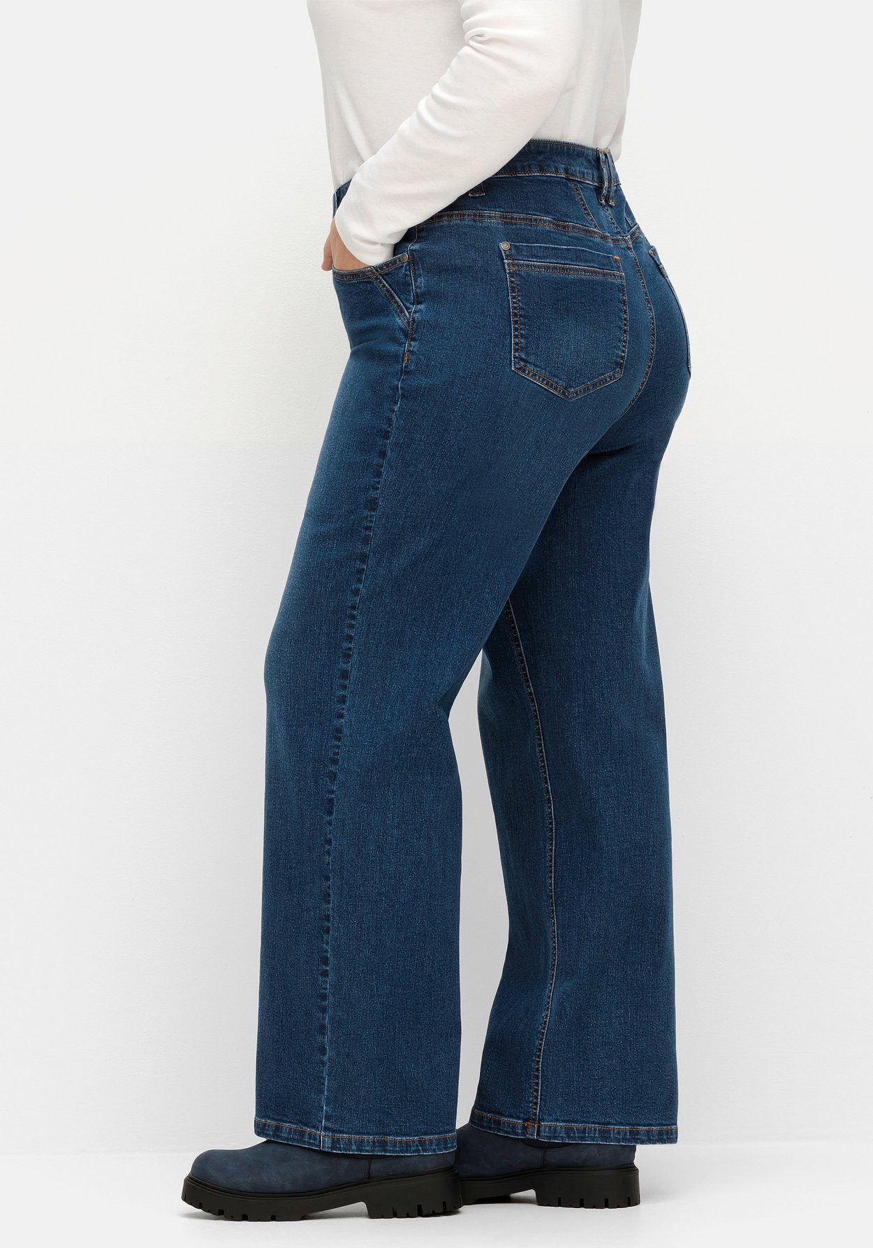 Sheego Weite Jeans »Komfort-Jeans ELLA ELLA für kräftige Oberschenkel und Waden«