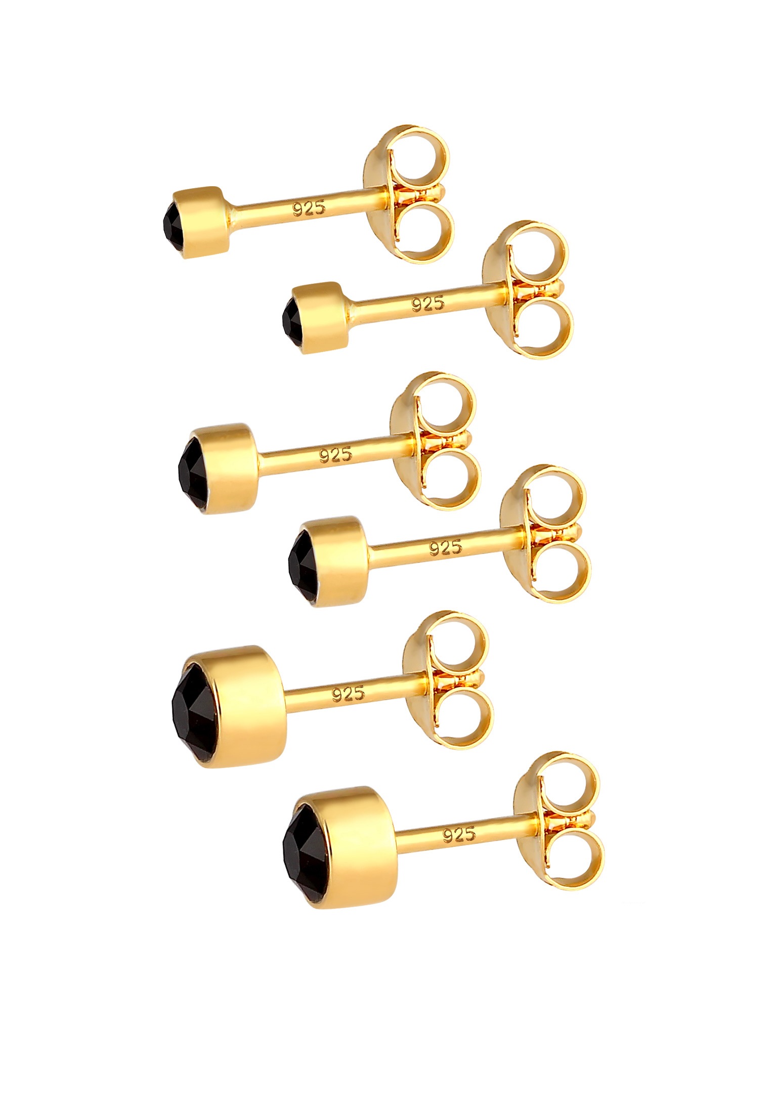 Elli Ohrstecker-Set »Ohrringe 3er Stecker Set Basic Ohrstecker Zirkonia 925 Sterling Silber«