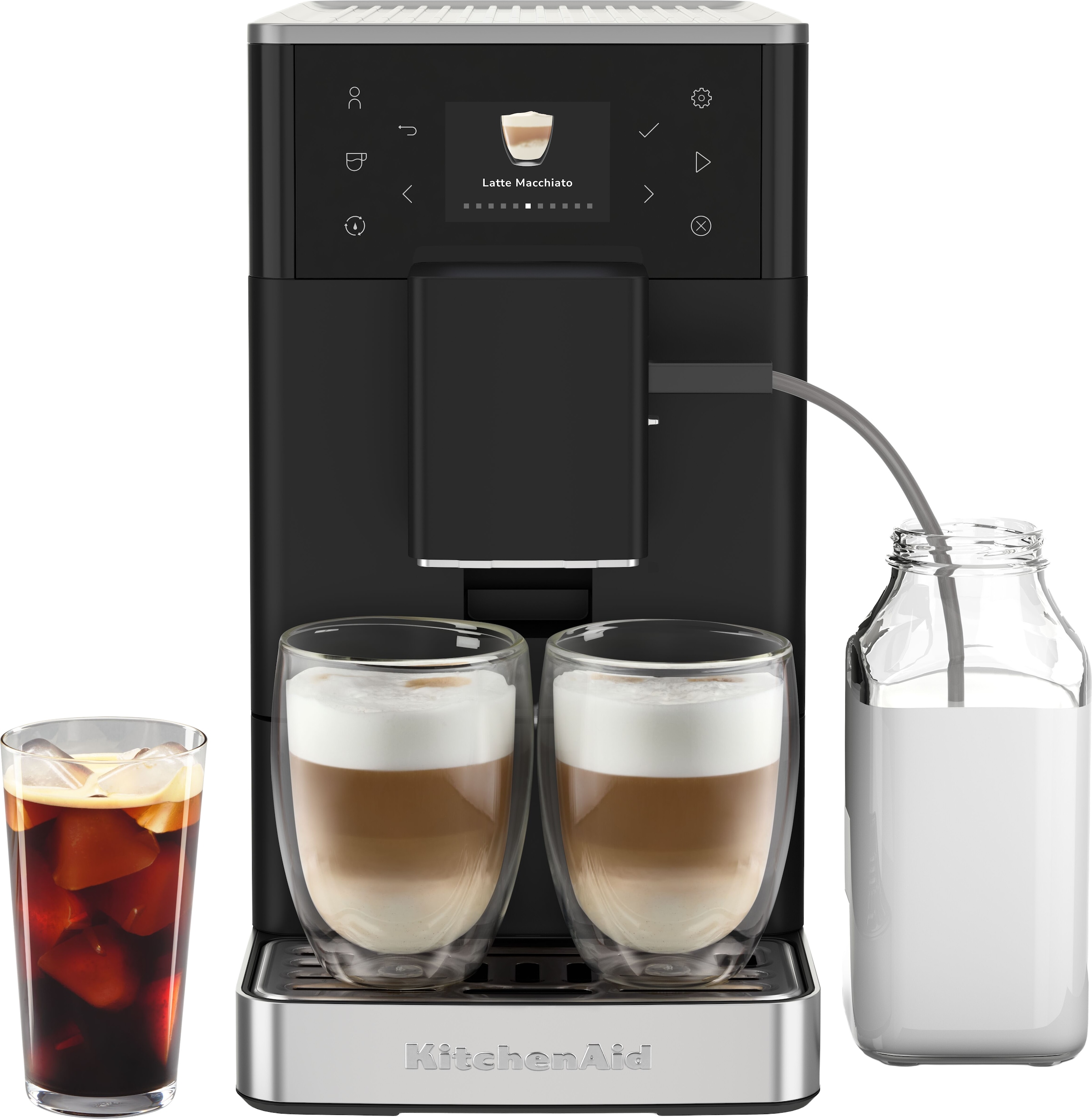 KitchenAid Kaffeevollautomat »5KES8453EBM« QuietGrind-System: ermöglicht eine leise Zubereitung bei jeder Tasse