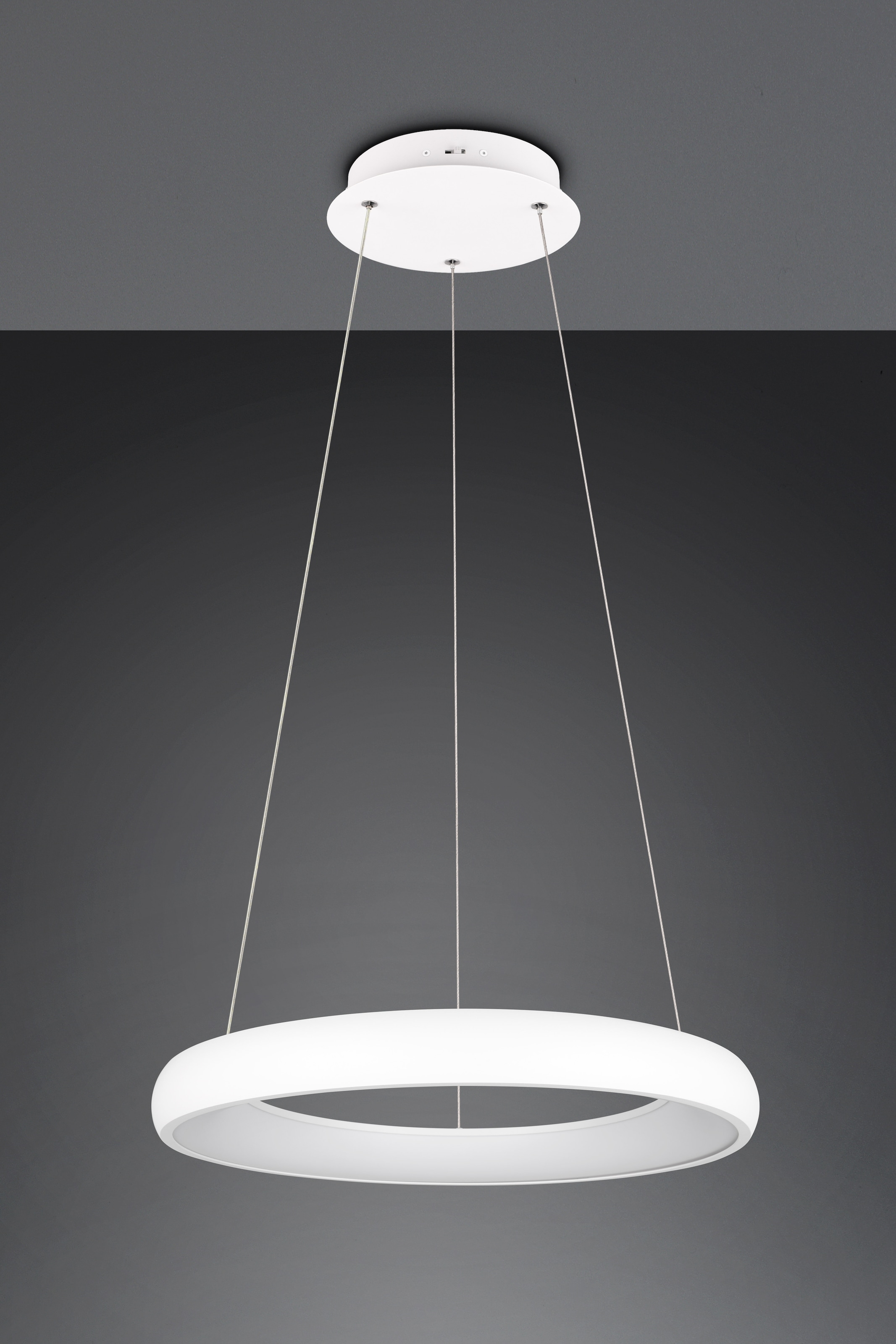 TRIO Leuchten LED Pendelleuchte »CARDONA, LED Ring Hängeleuchte, 4400 Lumen 38W, Lichtfarbe einstellbar« LED-Board 1 Stk. warmweiß - kaltweiß 2300/3000/4000K warmweiß bis kaltweiß, 3 Stufen dimmbar Höhe 150cm Ø62