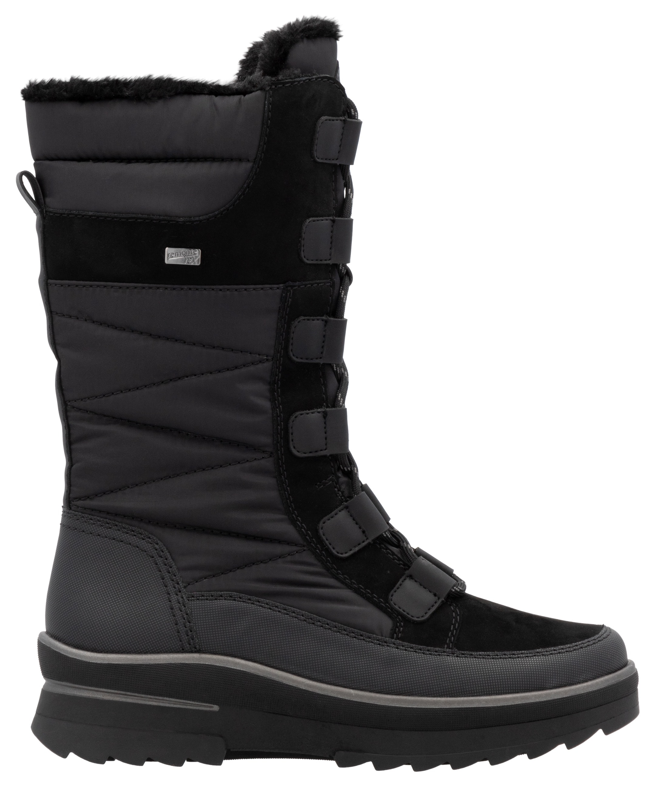 Remonte Winterstiefel, Keilabsatz, Schnürstiefel, Outdoorstiefel mit Innenreißverschluss