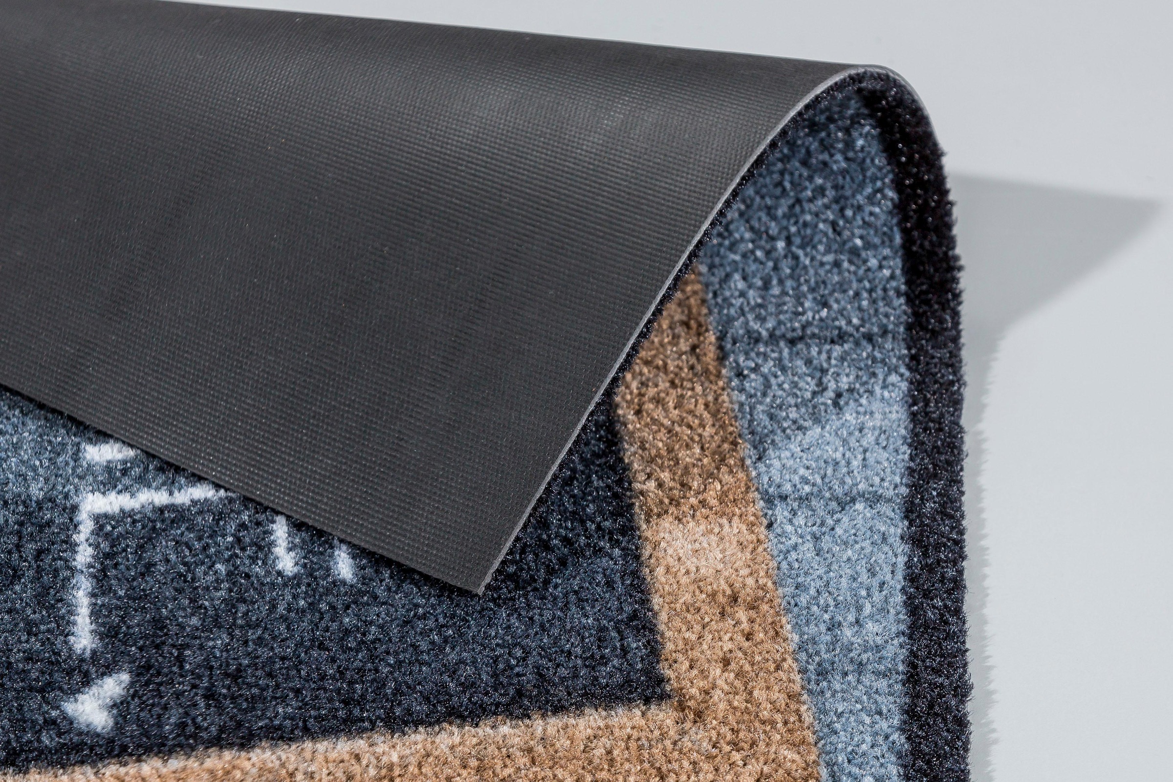 ASTRA Fußmatte »Deco Brush 1630« rechteckig 7 mm Höhe Schmutzfangmatte, mit Spruch, In -und Outdoor geeignet