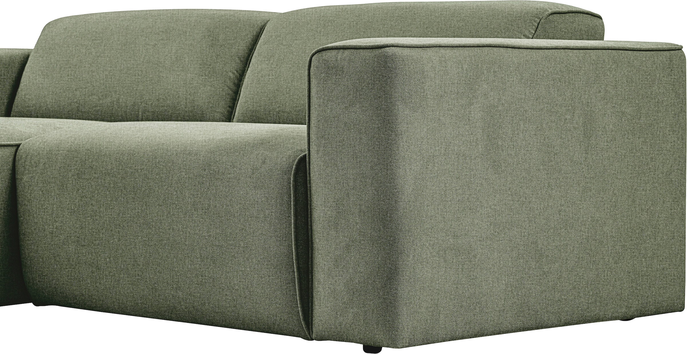 andas Ecksofa »Noord«, mit Kedernaht, Breite 234 cm, Cord, Struktur, Webstoff
