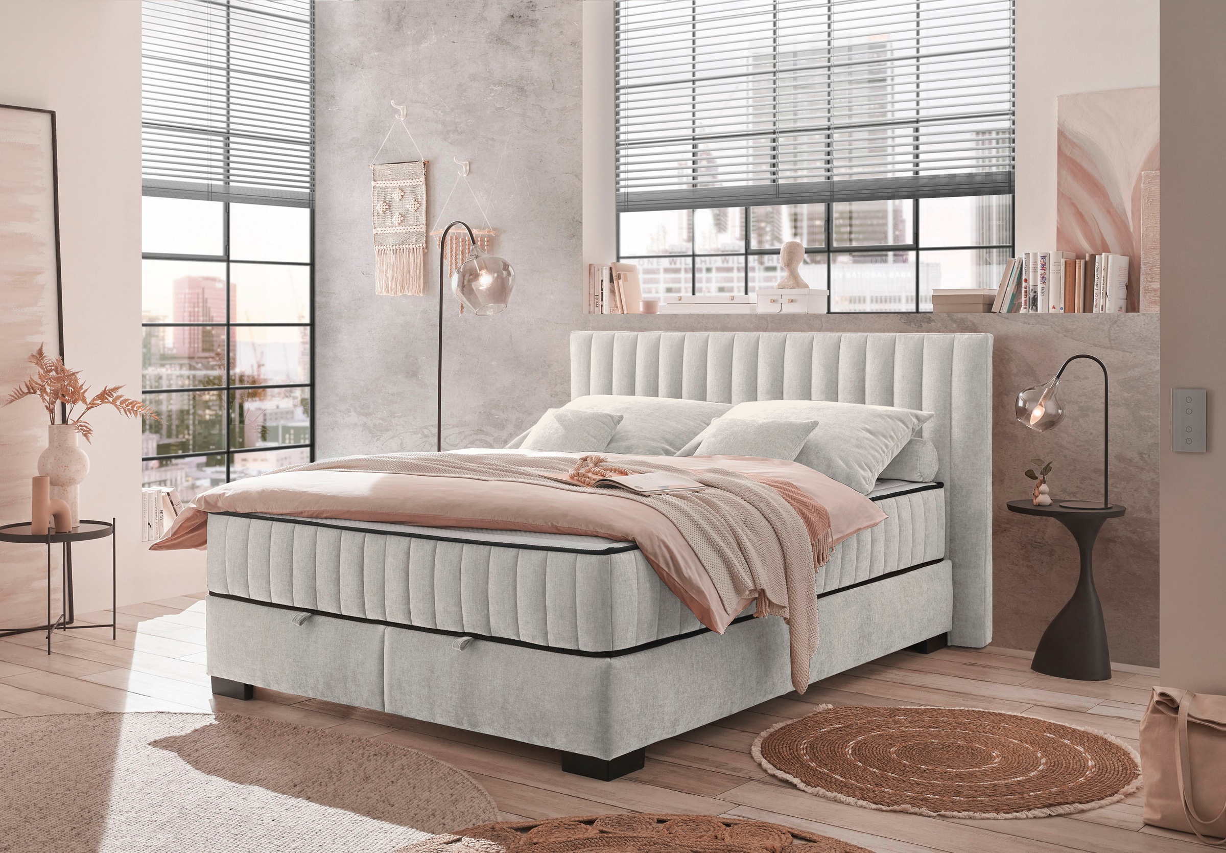 ED EXCITING DESIGN Boxbett »Nagol«, mit Bettkasten, mit Wendematratze, erhältlich in verschiedenen Breiten