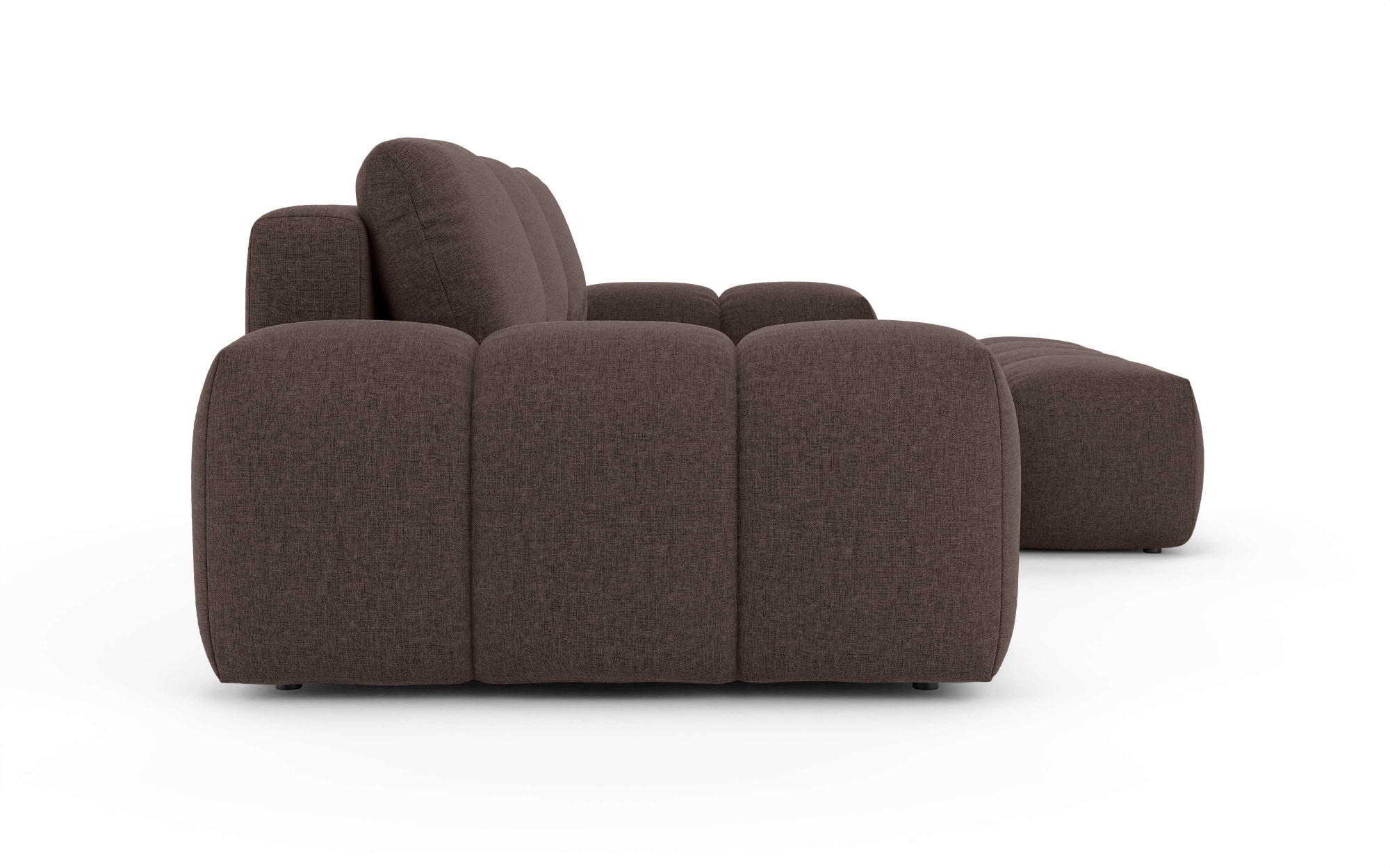 INOSIGN Ecksofa »AZITA klein optionale Schlafsofa mit Bettkasten, B/T/H: 270/166,5/84cm«, L-Form mit Wellenunterfederung, Bubble-Optik