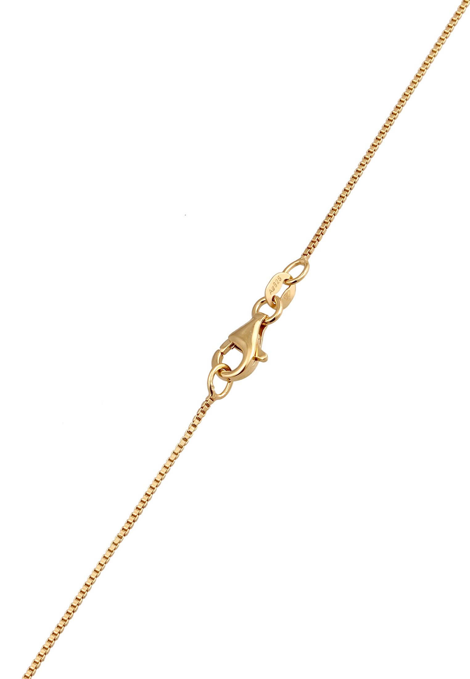 Kuzzoi Lange Kette »Halskette Kreuz Kristalle Religion 925 Silber«