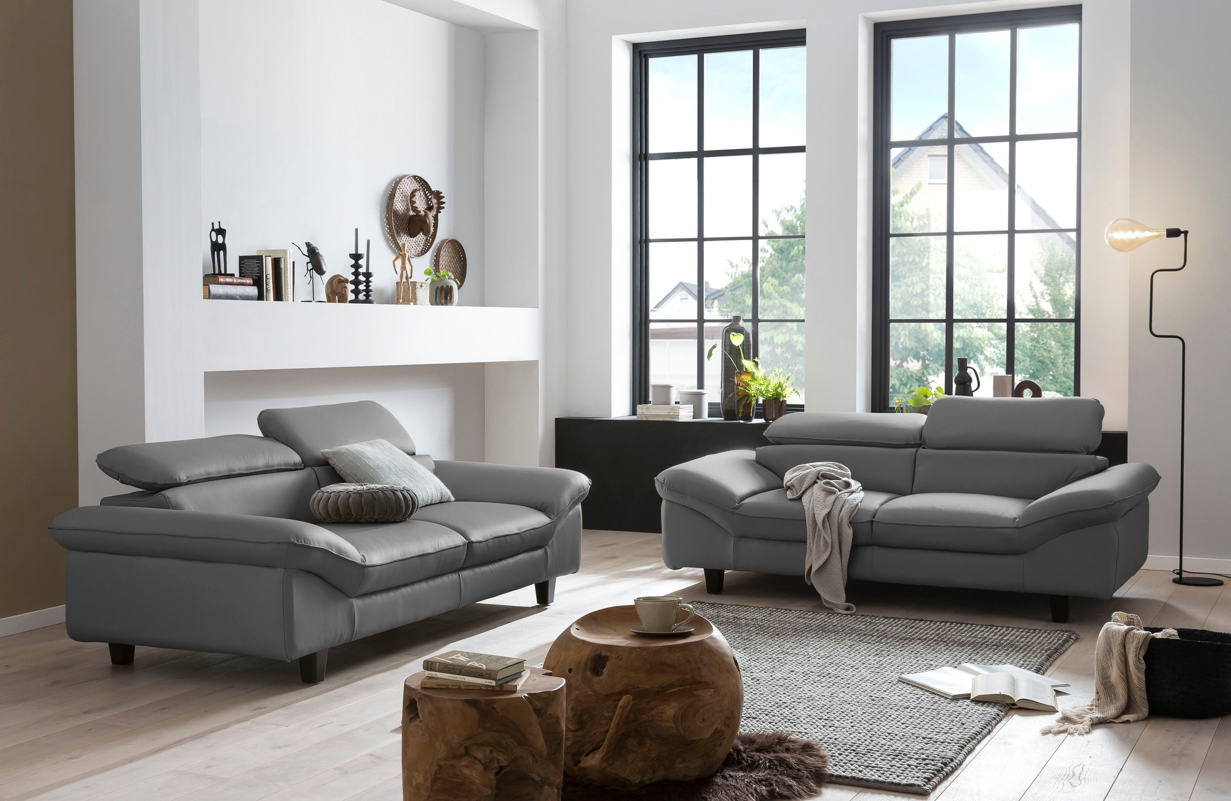 Home affaire 2-Sitzer »Pilot«, Big-Sofa mit Kopfteilverstellung