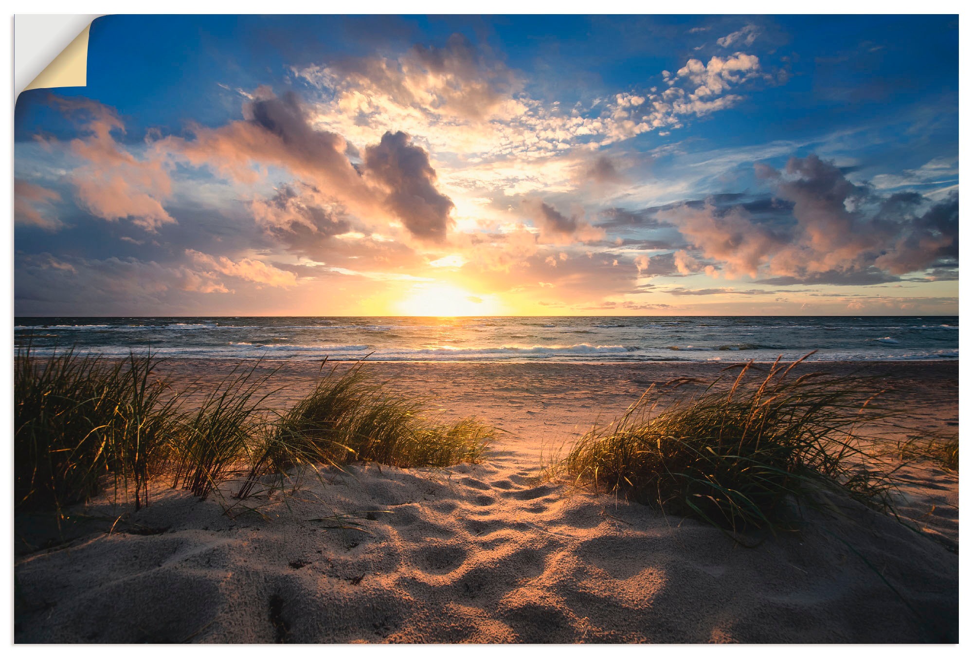 Artland Wandbild »Ostseestrand«, Strand, versch. Raten Poster (1 als auf in Leinwandbild, oder bestellen Alubild, St.), Wandaufkleber Größen