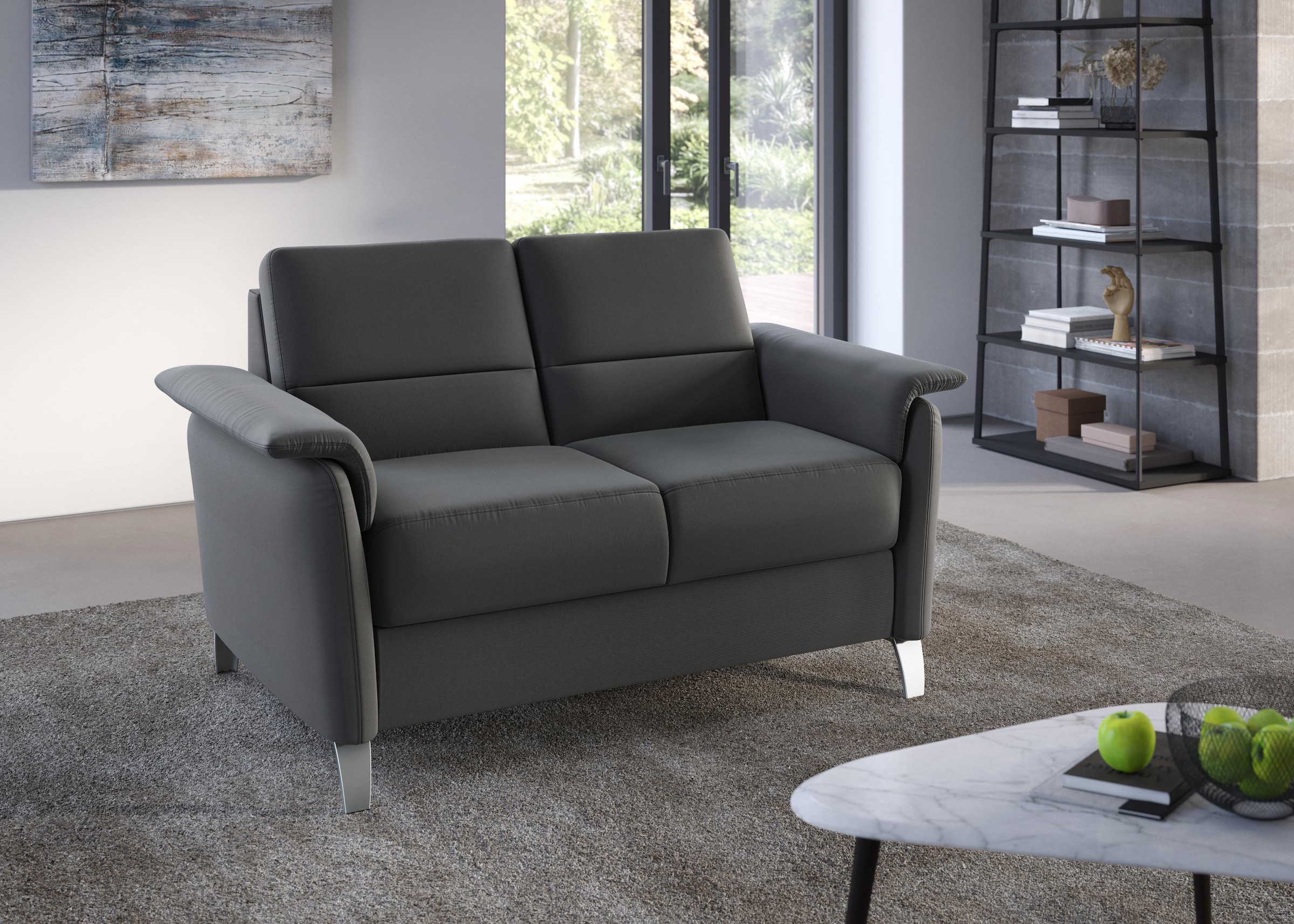 sit&more 2-Sitzer »Palmera«, Federkern-Polsterung, Steckvorrichtung für 2 Kopfstützen (optional)
