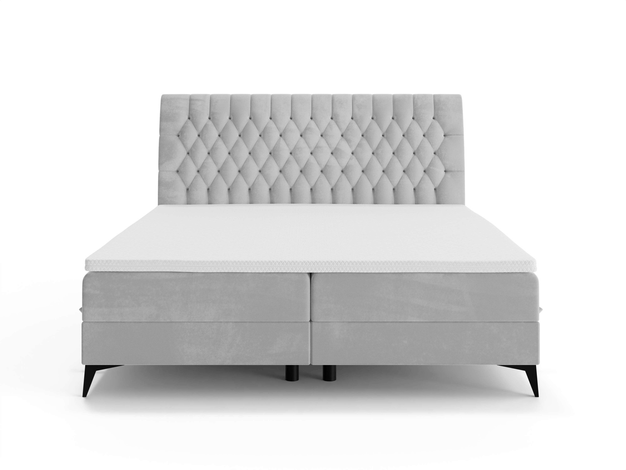 Leonique Polsterbett »SYDNEE mit Matratze und Topper, in 2 Breiten (160 und 180 cm)«, Boxspringbett mit Kopfteil, Bettkasten, Matratze (BFK/TFK) und Topper