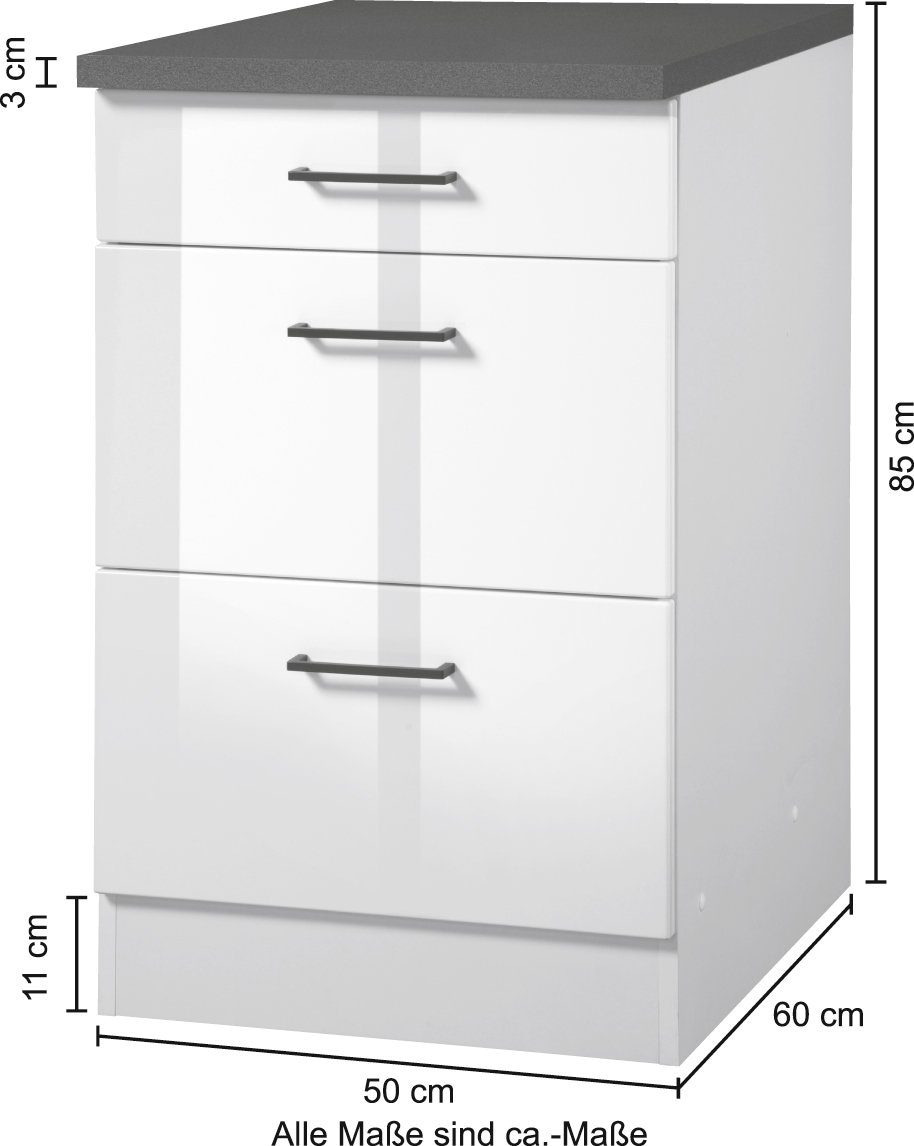KOCHSTATION Unterschrank »KS-Trier«, Breite 50 cm