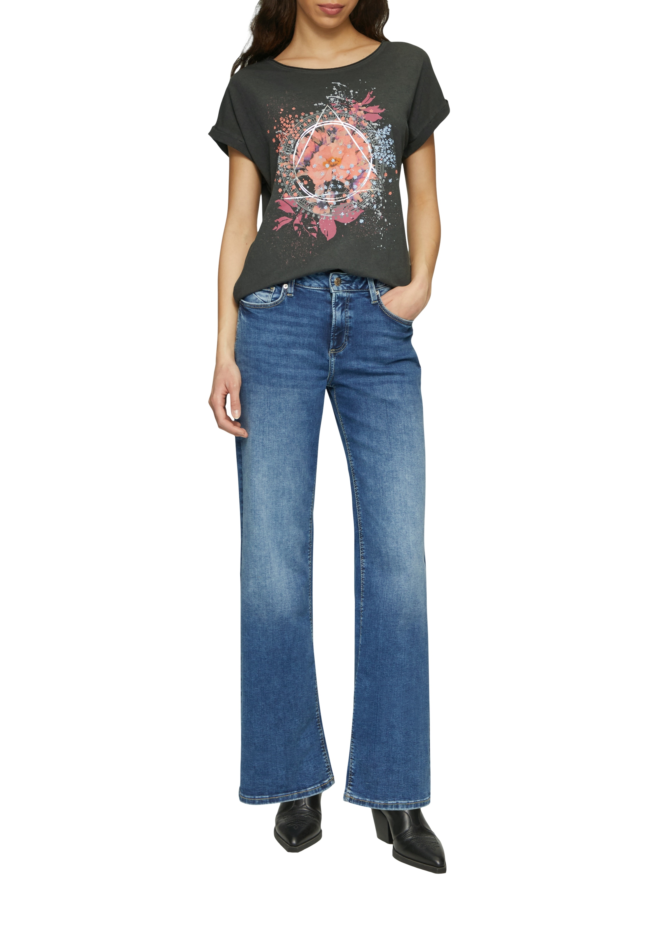 QS T-Shirt, mit Frontprint