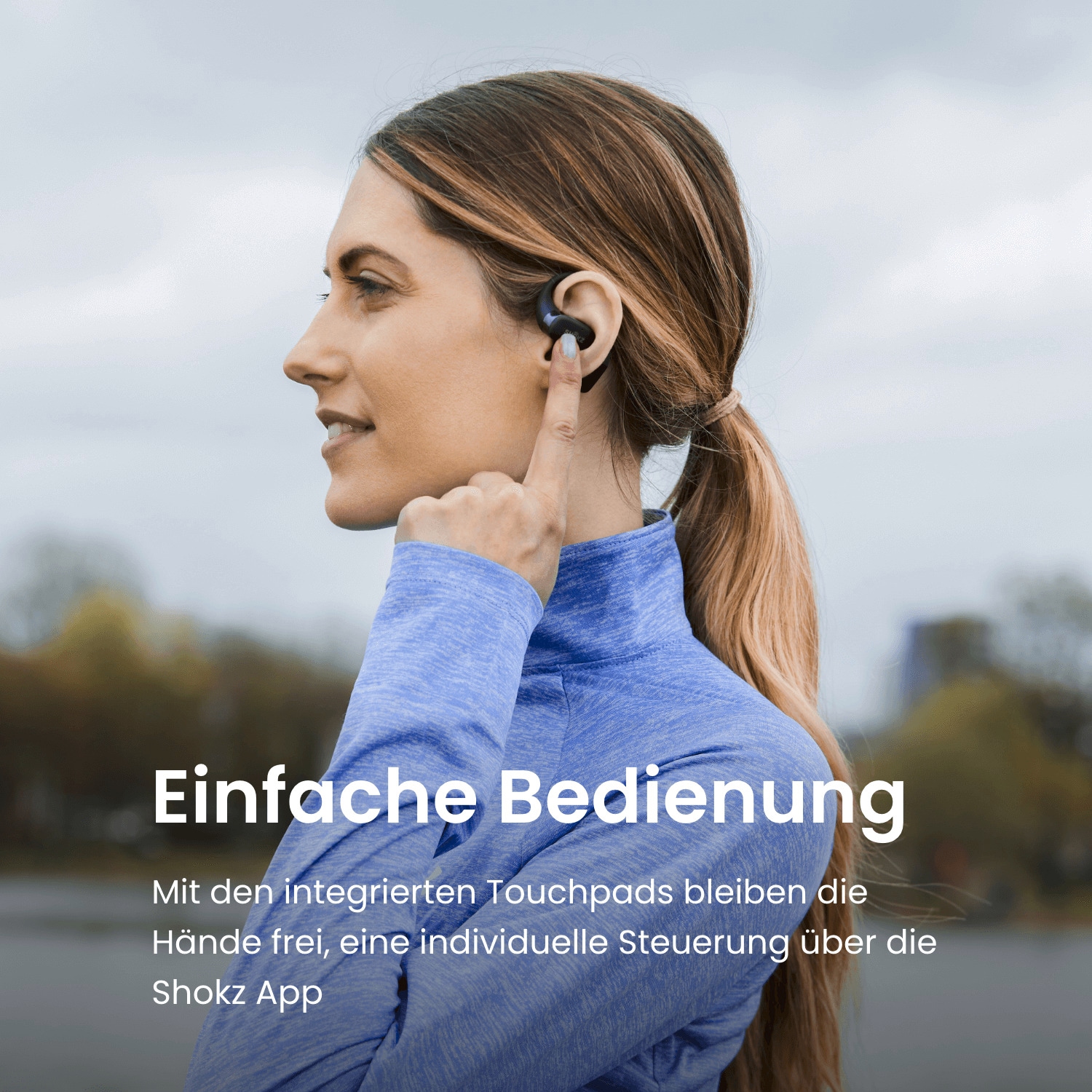 Shokz In-Ear-Kopfhörer »OpenFit«, A2DP Bluetooth, Rauschunterdrückung