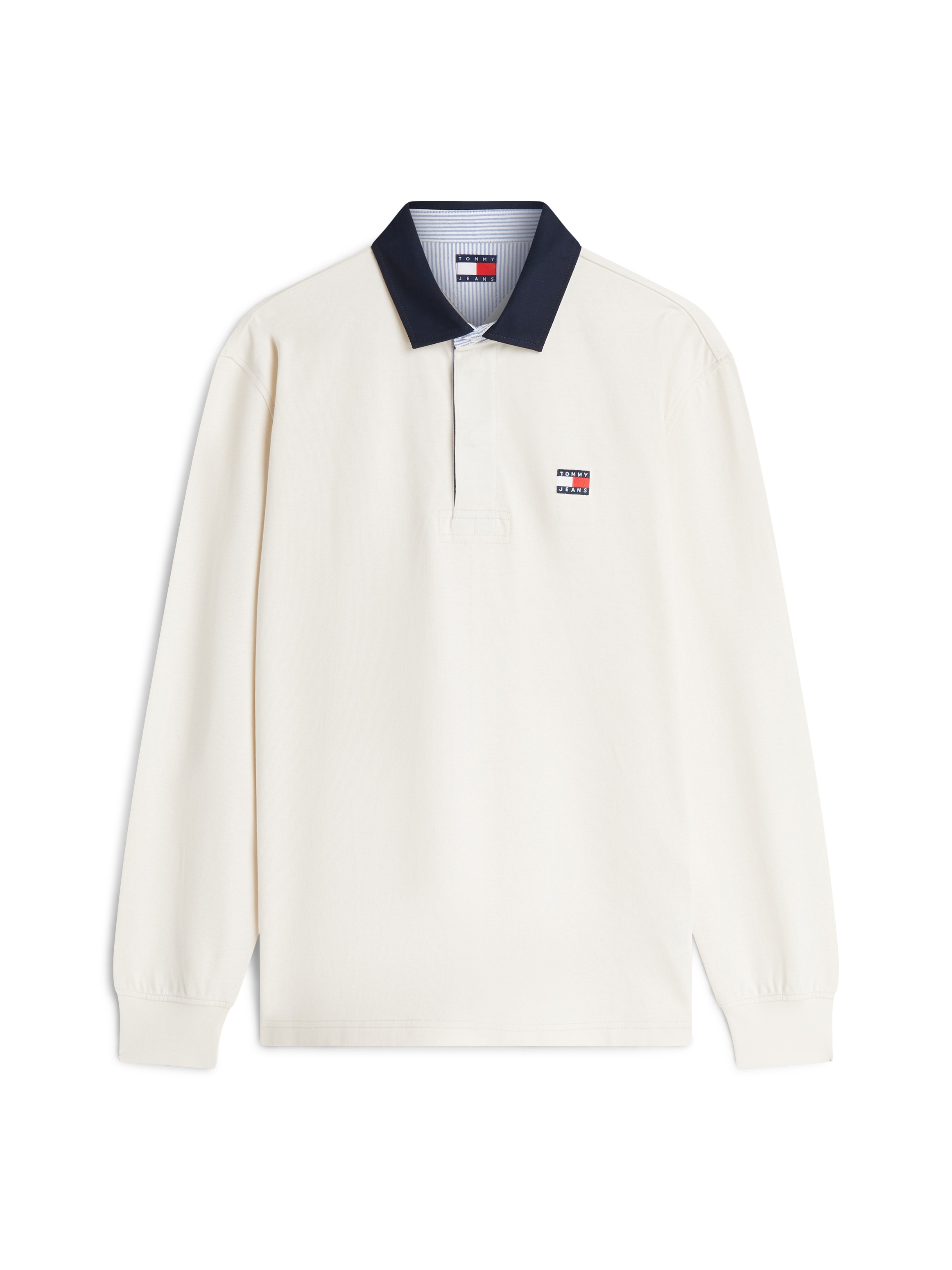 Tommy Jeans Langarm-Poloshirt »TJM RLX ESS BADGE RUGBY EXT« Relaxed Fit Rugby-Shirt