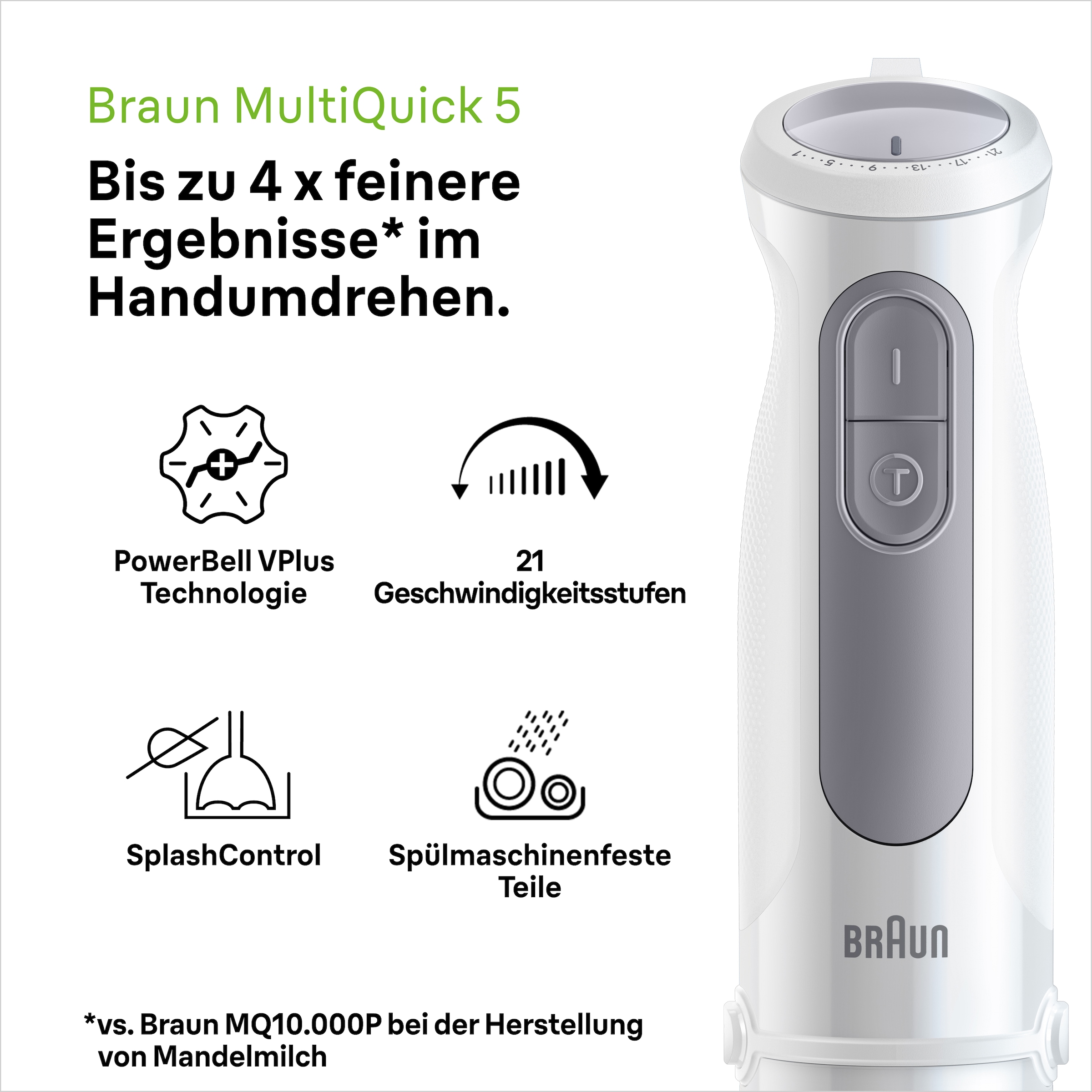 Braun Stabmixer »MultiQuick MQ 50001 M«, 1000 W