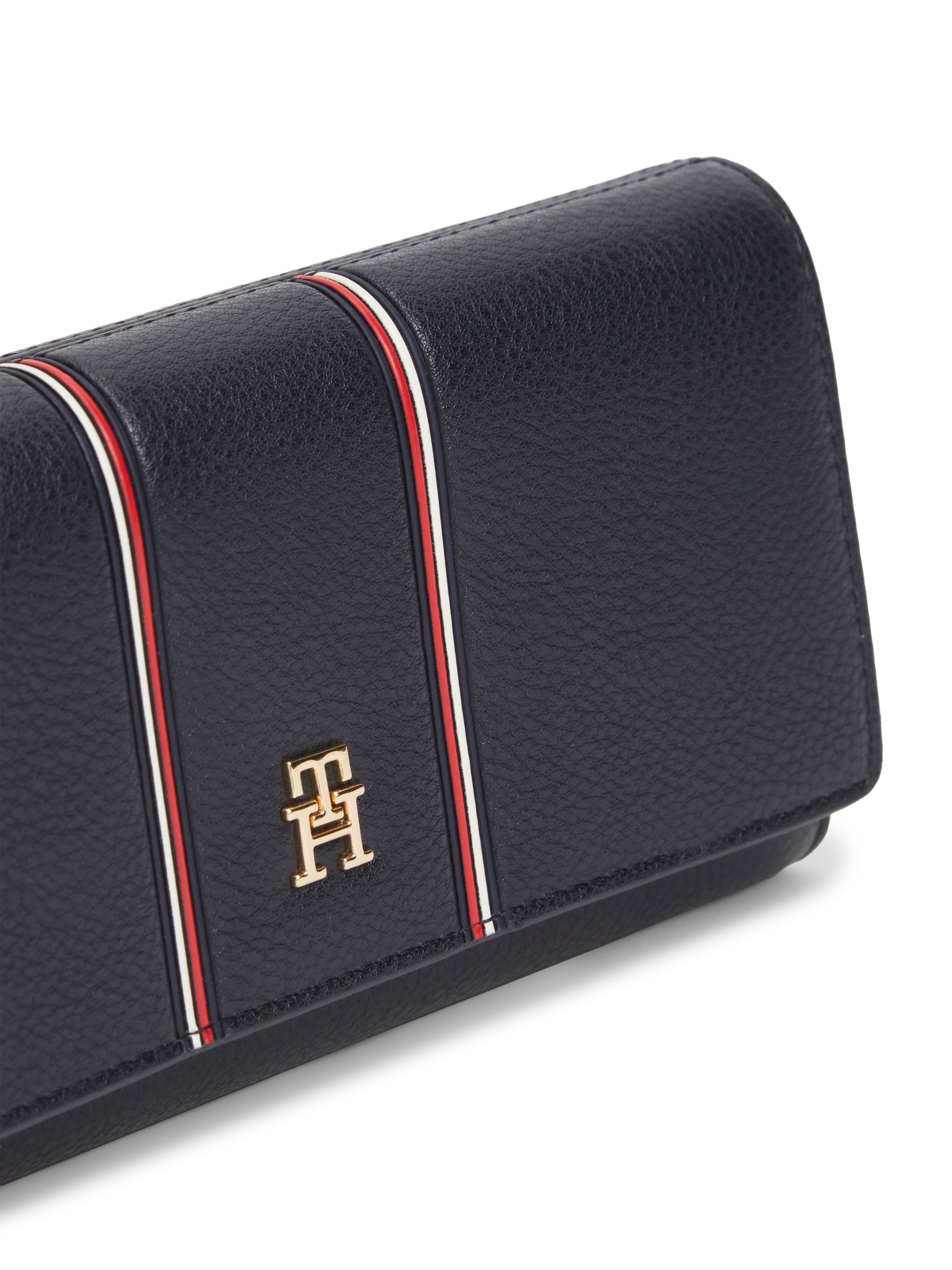 Tommy Hilfiger Geldbörse »TH ICON LRG FLAP WALLET CORP« Unisex Geldbeutel, Portemonnaie mit TH-Schmucklogo