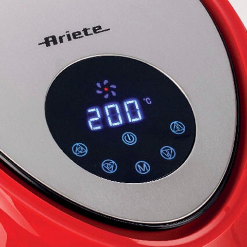 Ariete Heißluftfritteuse »4618R Airy Fryer XXL rot«, 1800 W, 7 voreingestellte Programme, Temperatur von 80° C bis 200° C