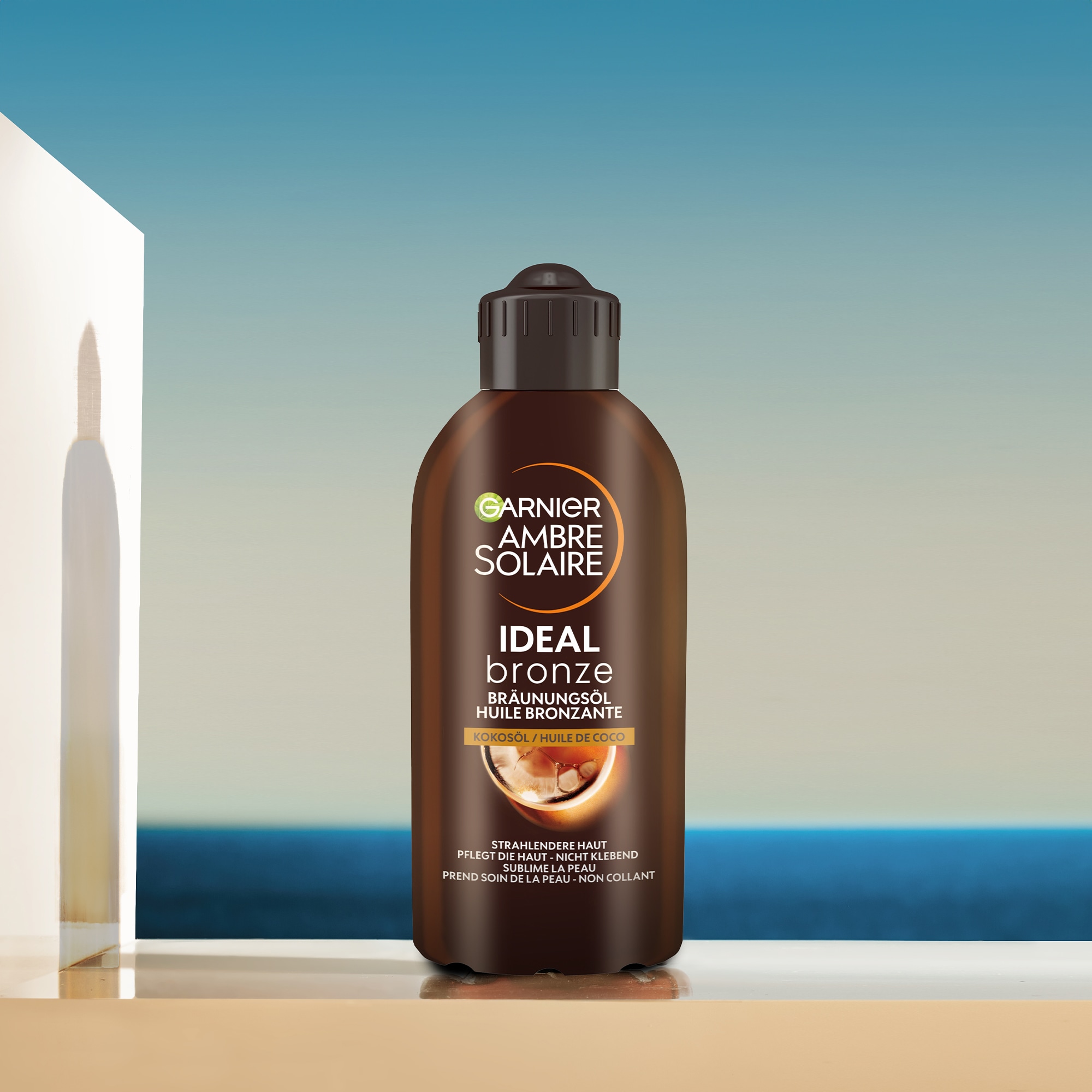 GARNIER Sonnenschutzöl »AMBRE SOLAIR TIEFBRAUN SONNENÖL« für den Körper, mit leichter und schnell einziehender Formel