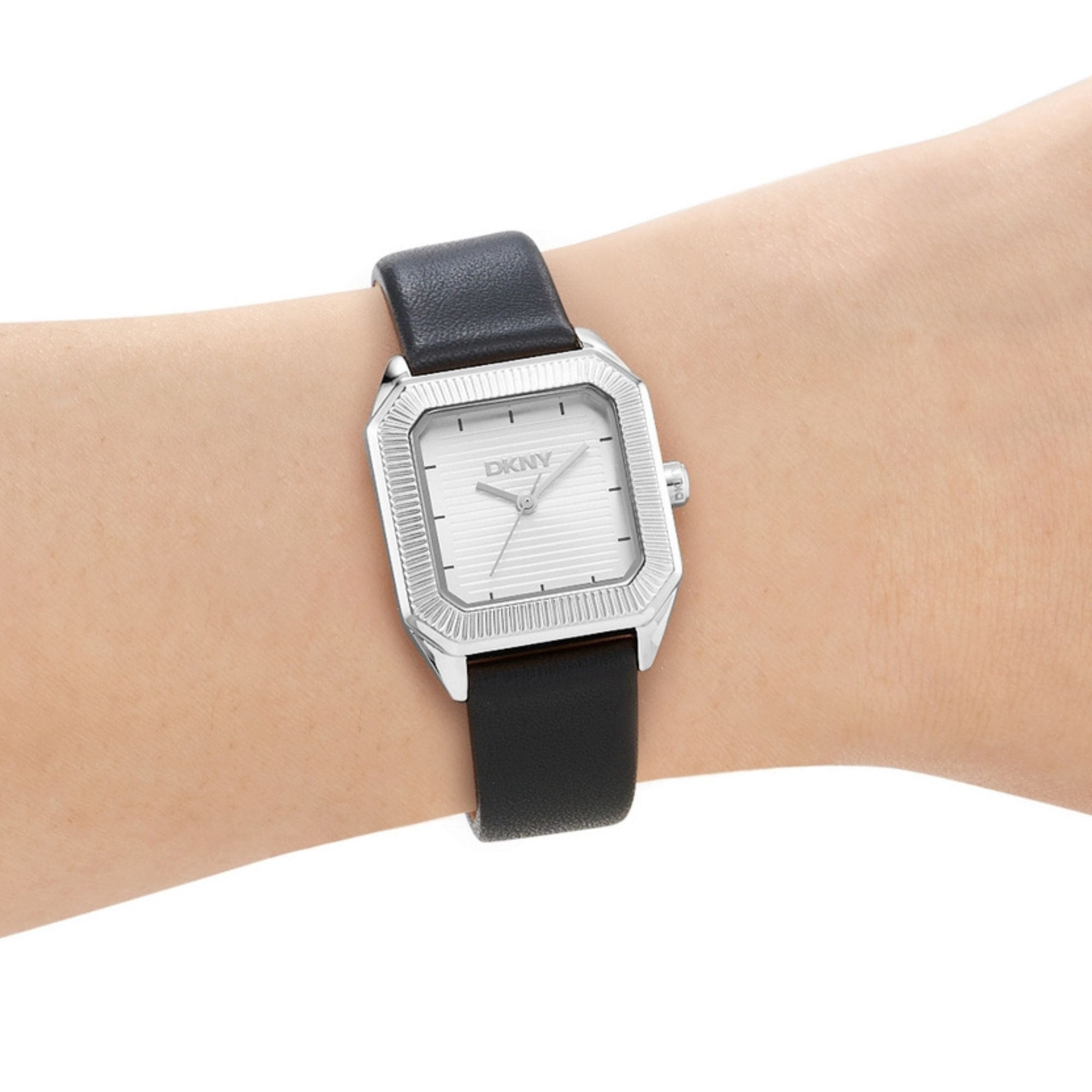 DKNY Quarzuhr »Signature Watch« Armbanduhr, Damenuhr, Lederarmband, analog