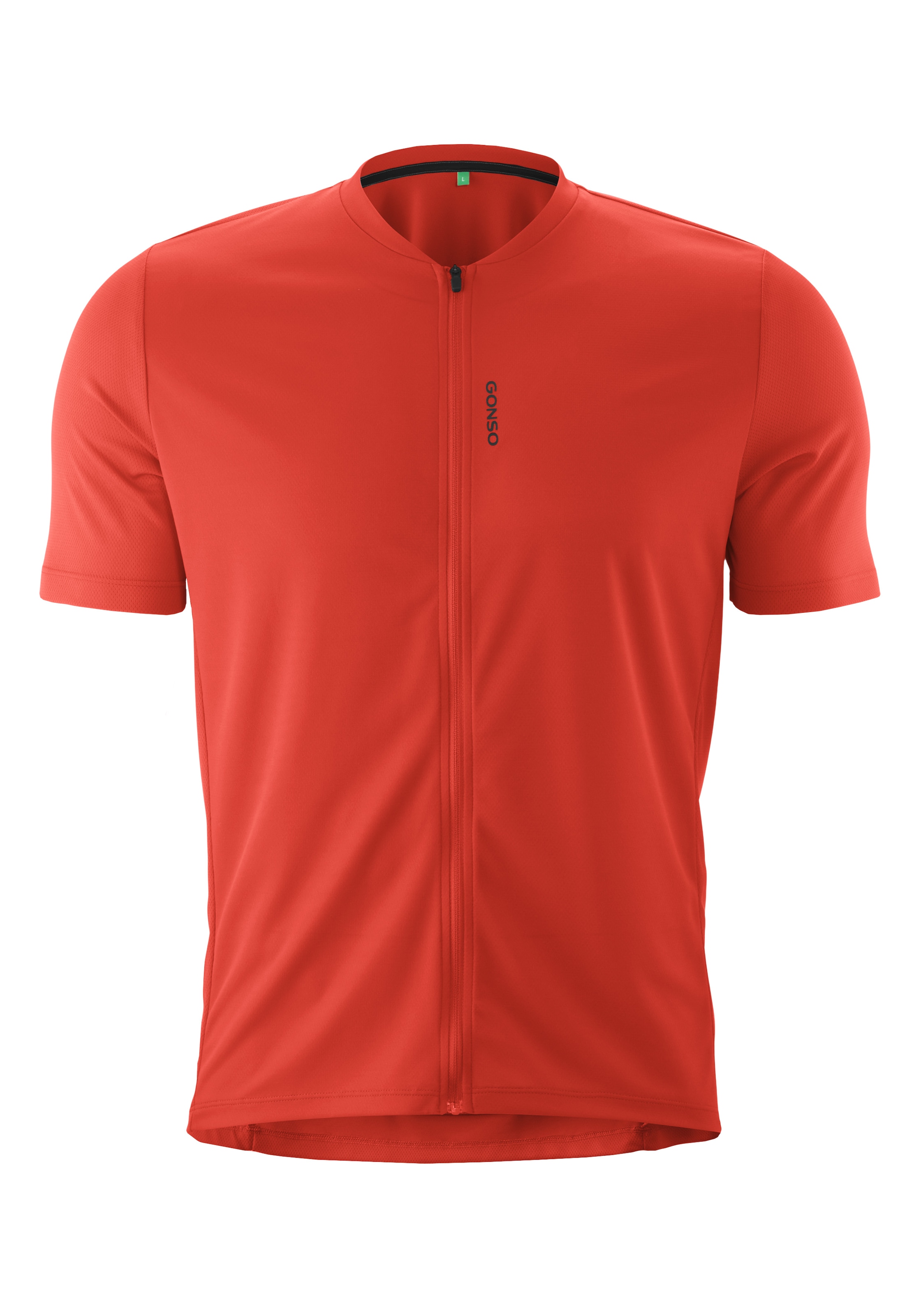 Gonso Radtrikot »SITIVO Jersey Green M« Herren Fahrradtrikot kurzarm, Half-Zip Trikot mit Rückentasche
