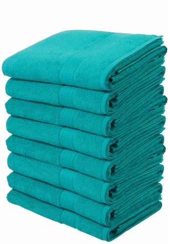 my home Handtücher »Juna«, (8 St.), im Set, Handtuchset mit feiner Struktur-Bordüre,... kaufen