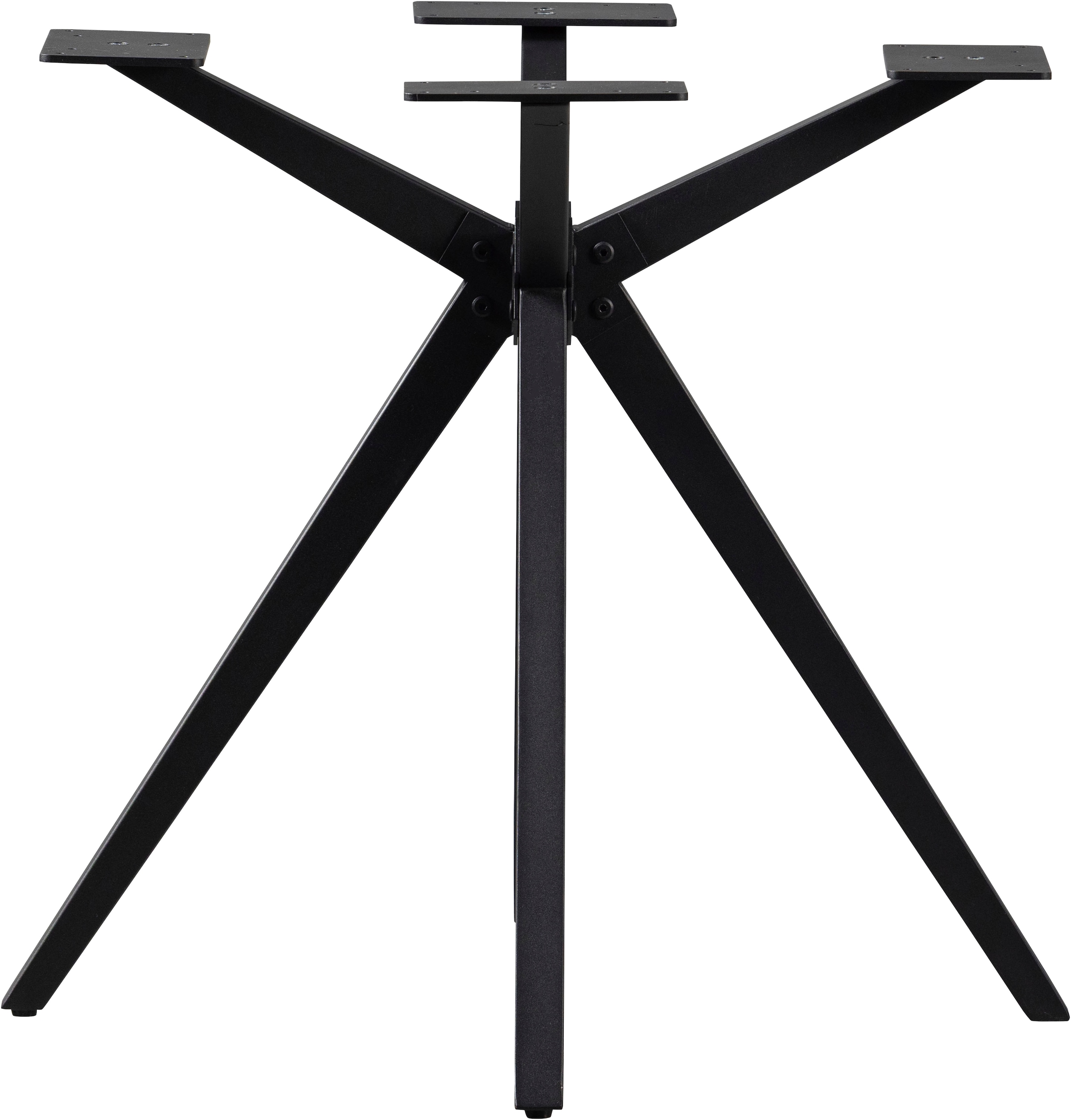 WOOOD Tischbein »Tablo Holland aus Metall mit Pulverbeschichtung Ø 80 x H 72 cm« Kreuzgestell Ø 3,5 cm, Tragkraft 120 kg, einfach zu montieren