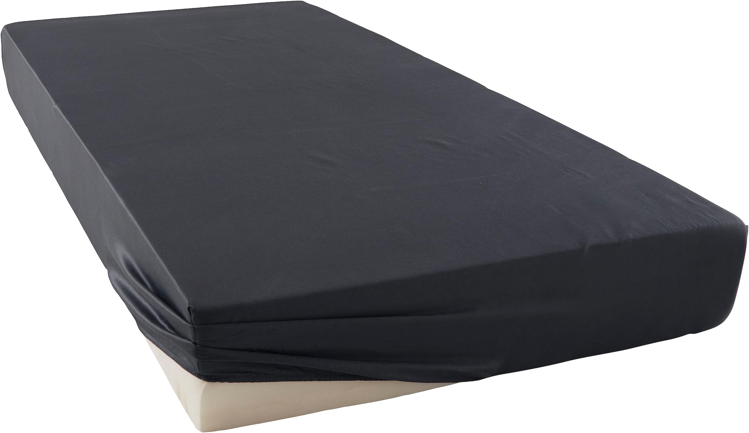 Guido Maria Kretschmer Home&Living Spannbettlaken »Mila 2 Satin Qualität, für Matratzenhöhe bis zu 20 cm, mit Gummizug, (1 St), Premium-Qualität mit 120g/m² Flächengewicht, ganzjährig geeignet«