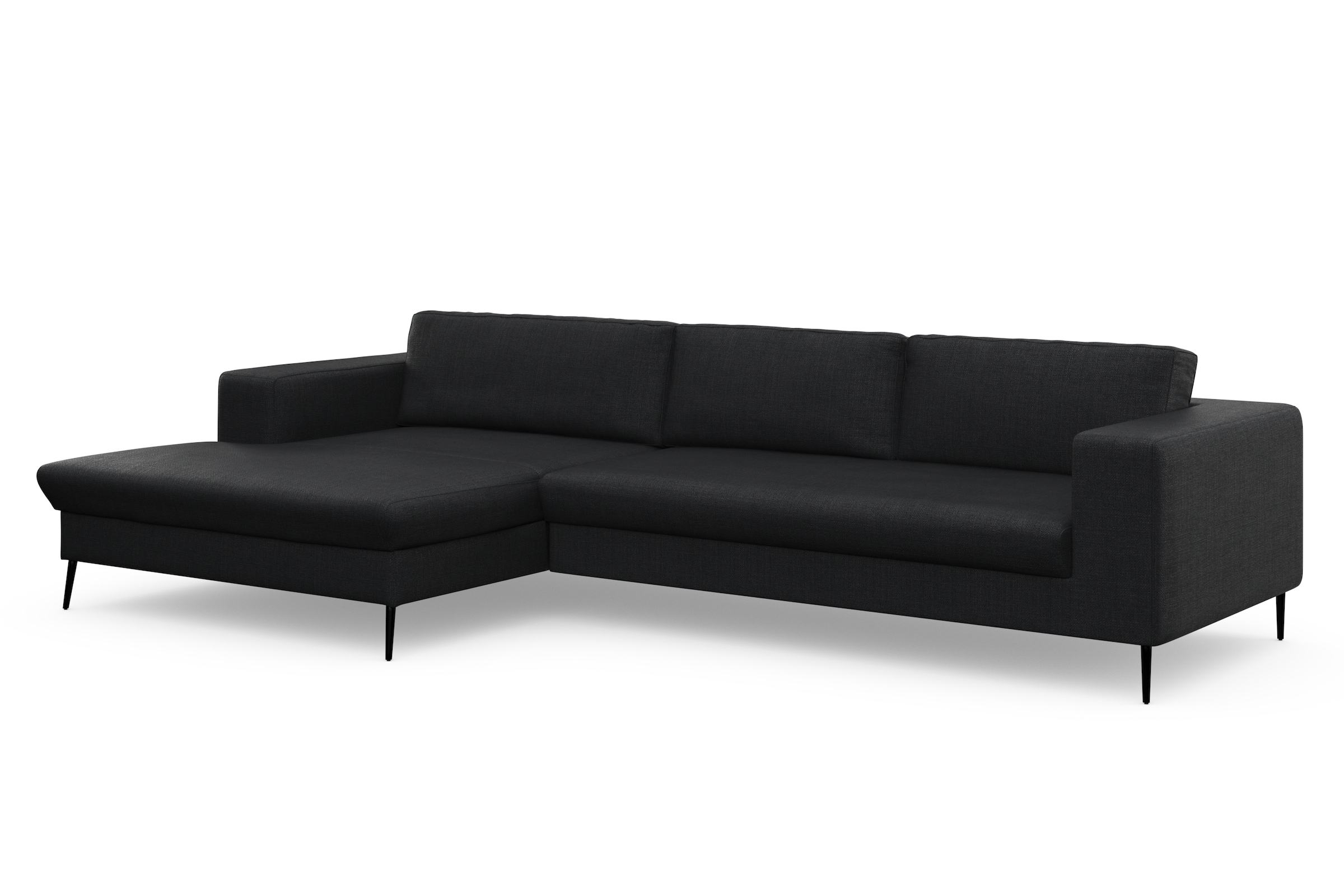 DOMO collection Ecksofa »Modica, zeitlos und elegant, L-Form«, moderne Optik mit extrabreiter Recamiere, auch in Cord
