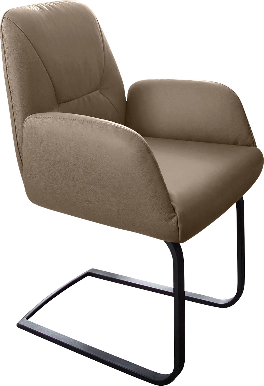 W.SCHILLIG Freischwinger »ole«, (Set), 4 St., Longlife Xtra-Leder Z59, 2er- oder 4er-Set, Gestell in Schwarz pulverbeschichtet