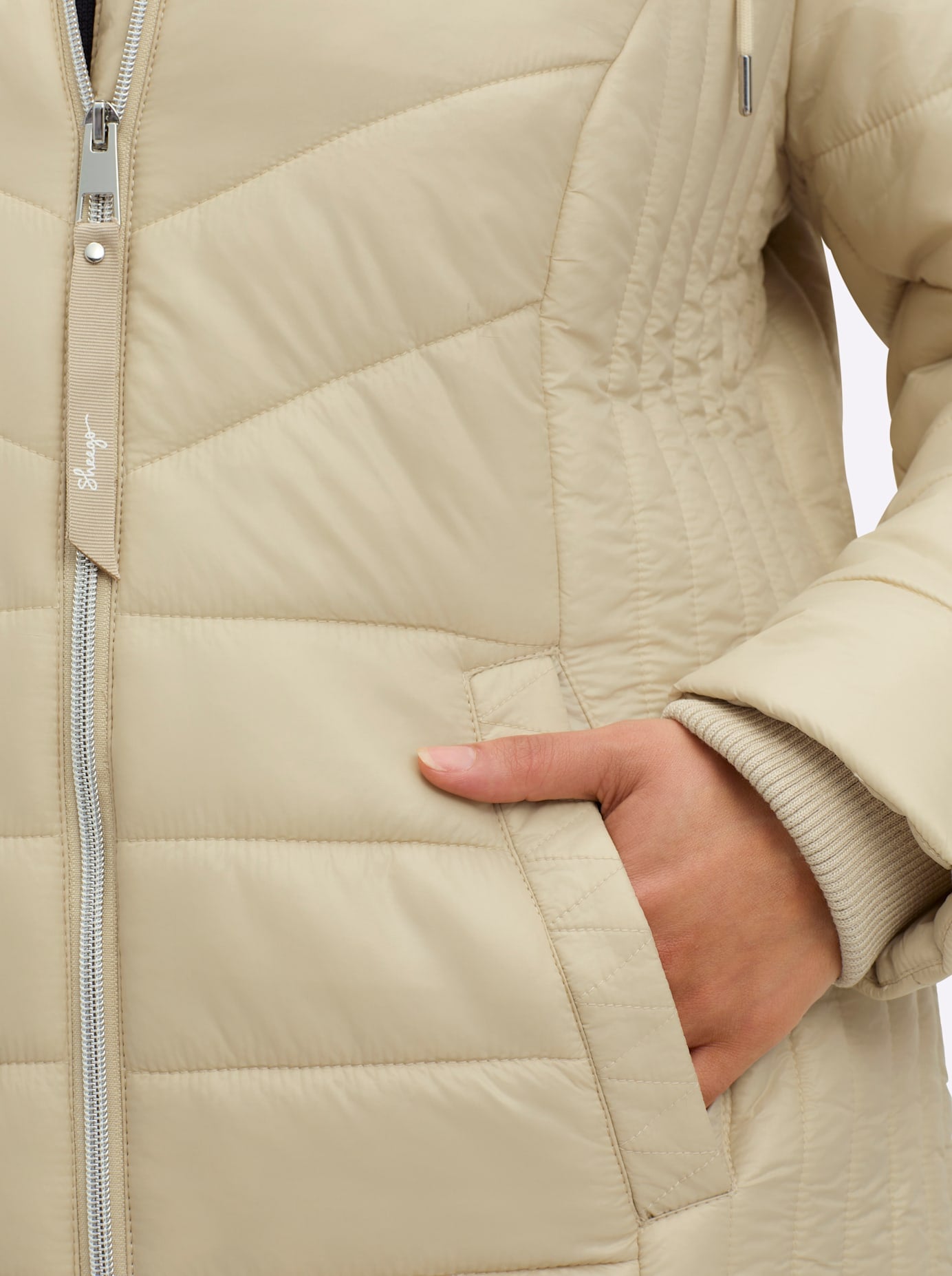 Sheego Steppjacke mit Kapuze