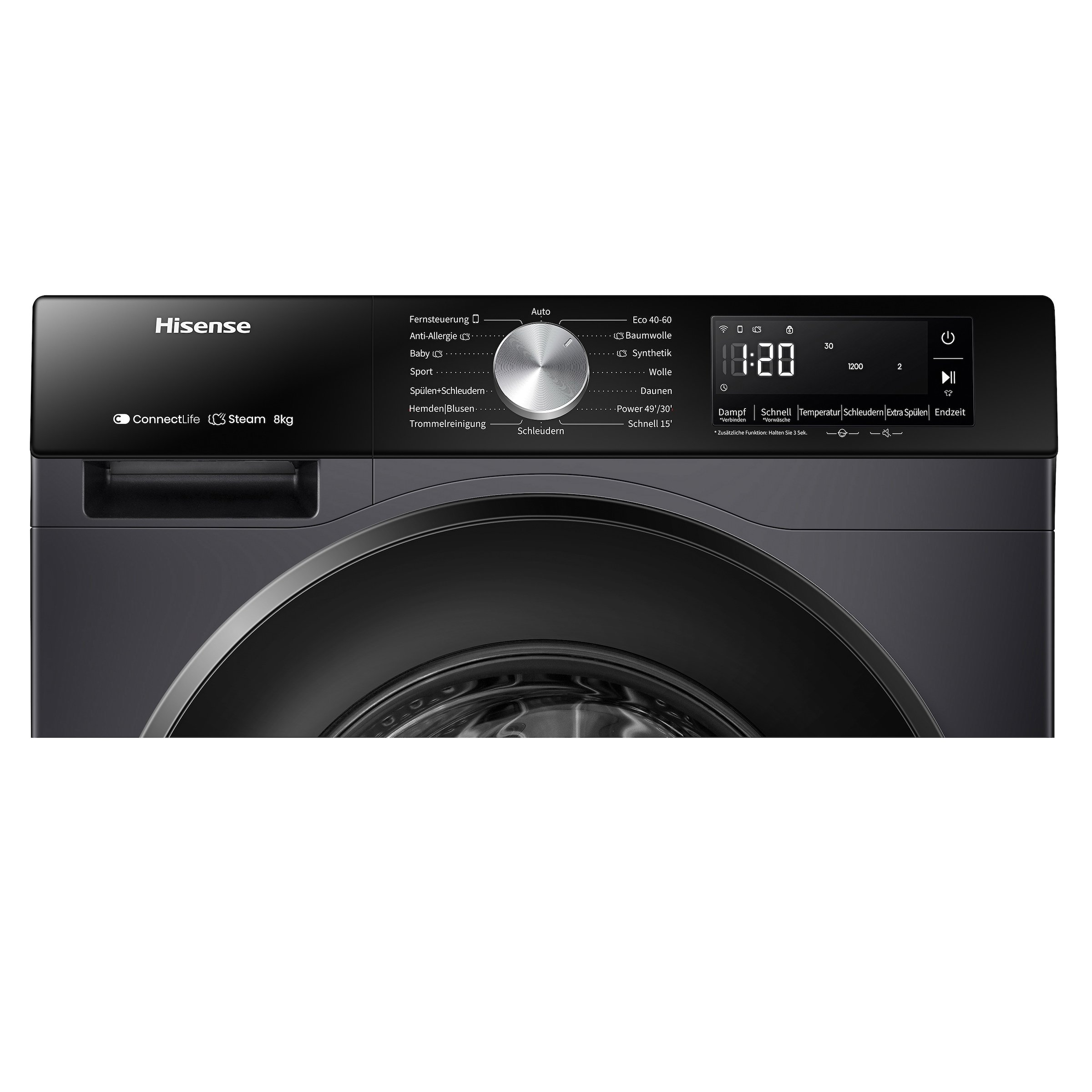 Hisense Waschmaschine »WF3S8043BB3«, 8 kg, 1400 U/min, Wifi-ConnectLife