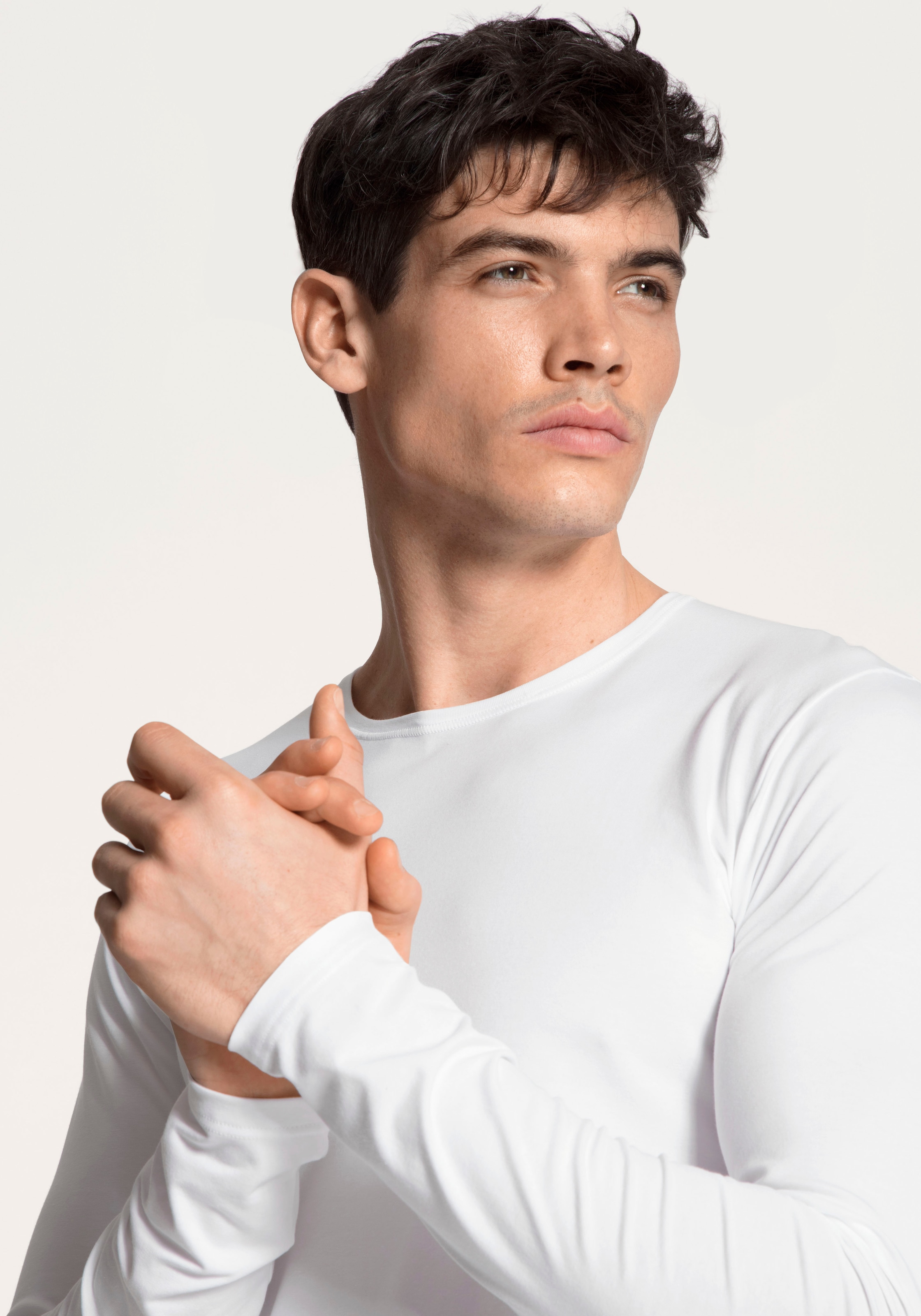 CALIDA Langarmshirt »Cotton Code«, mit Rundhalsausschnitt