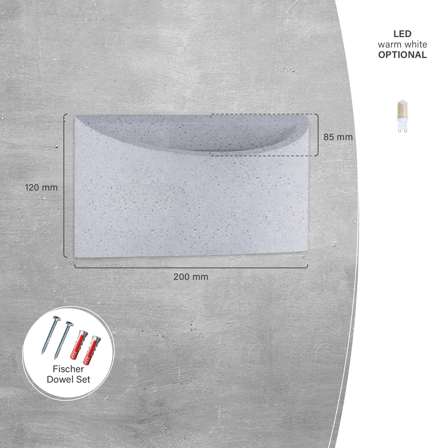 Paco Home Wandleuchte »MARIE« G9 LED Innen Wandlampe Flur Lampe Indirektes Licht Up Down Effekt G9