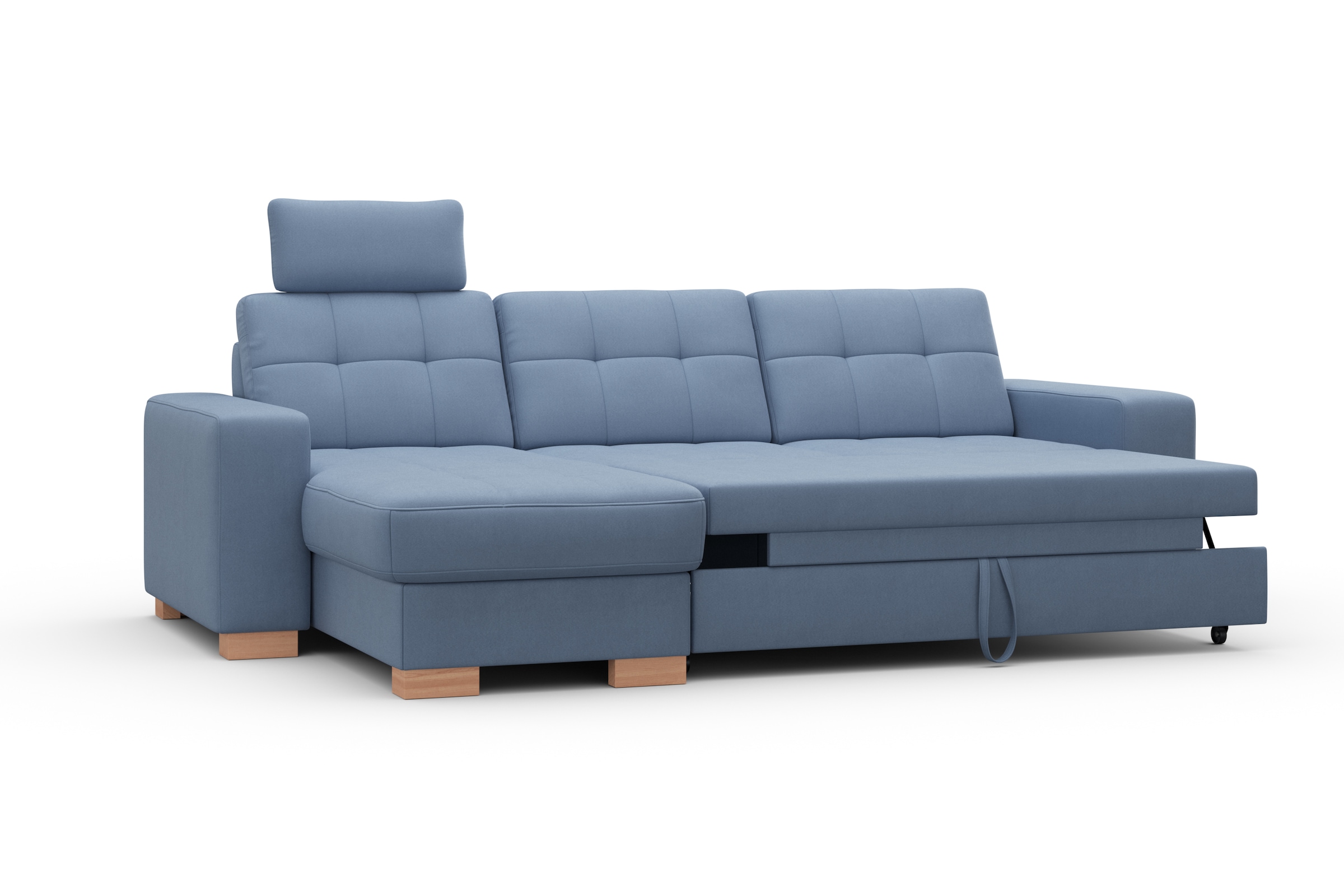 sit&more Ecksofa »Quincy L-Form«, wahlweise mit Bettfunktion und Bettkasten