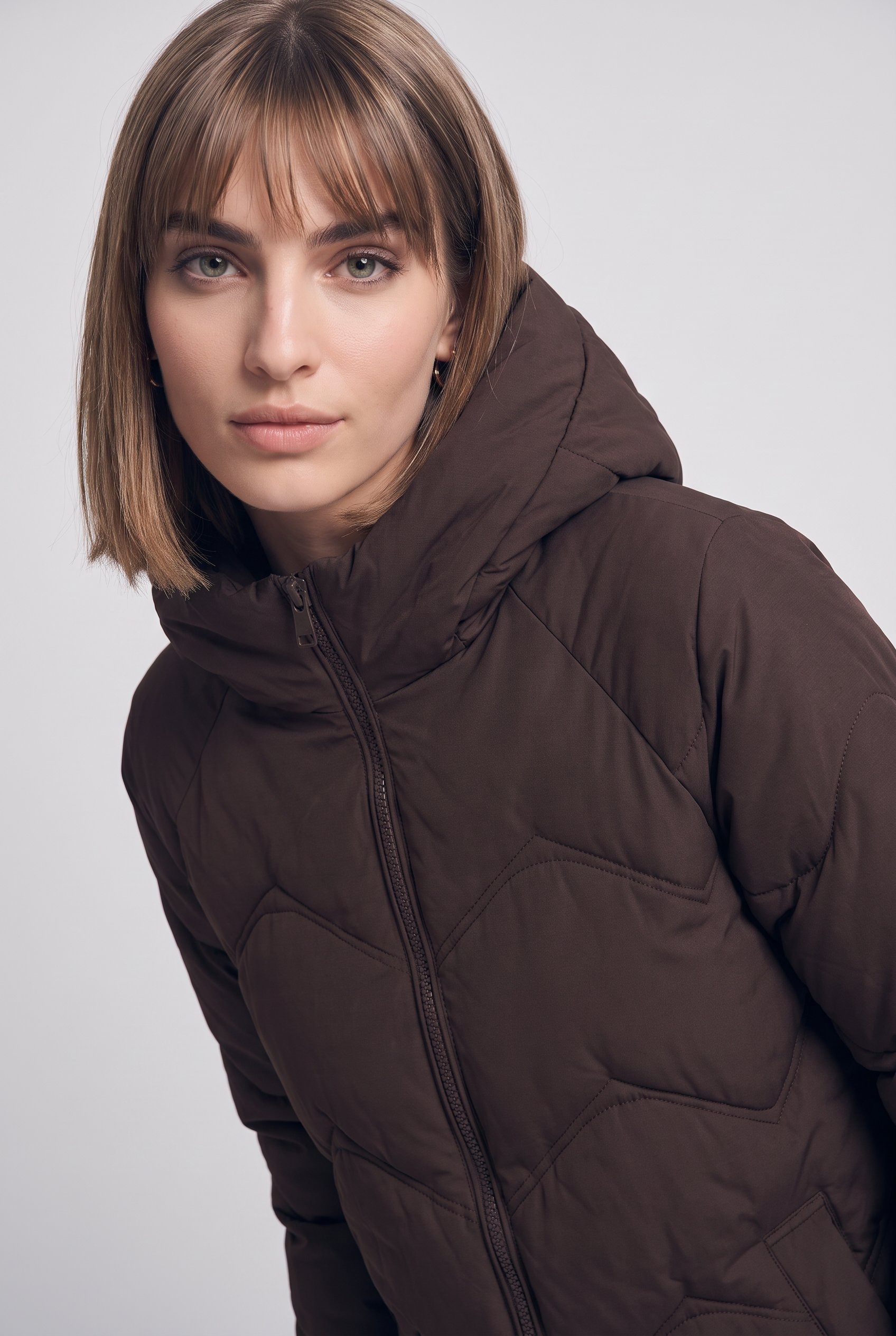 JDY Steppjacke »JDYPOWER LONG HOOD PUFFER OTW HAB« mit Kapuze Kunstfaser