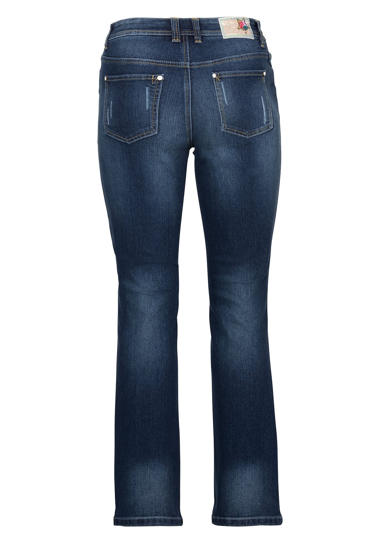 Sheego Bootcut-Jeans »Jeans mit Pailletten am Bund«
