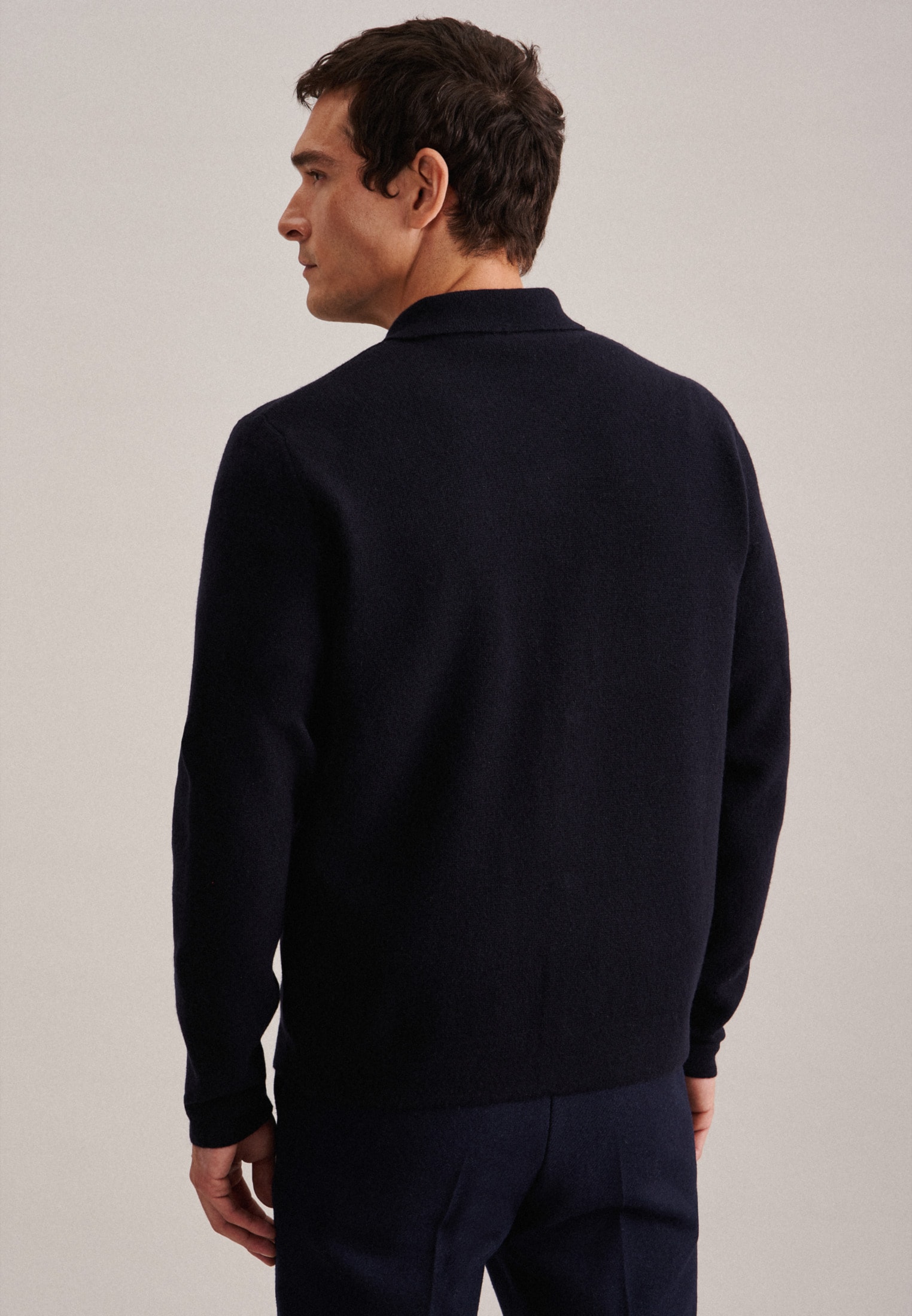 seidensticker Strickjacke »Regular« Langarm Kragen Uni