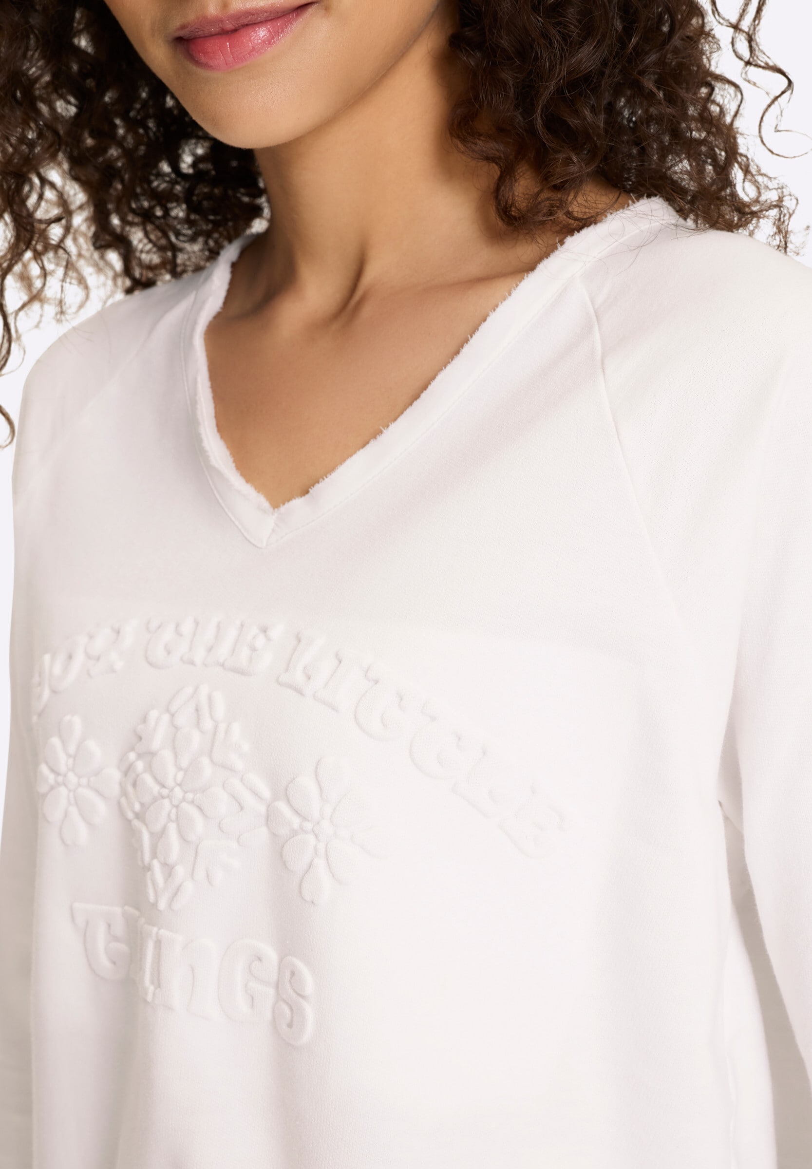 heine Sweatshirt »Sweatshirt Sweatshirt mit 3D-Prägung«
